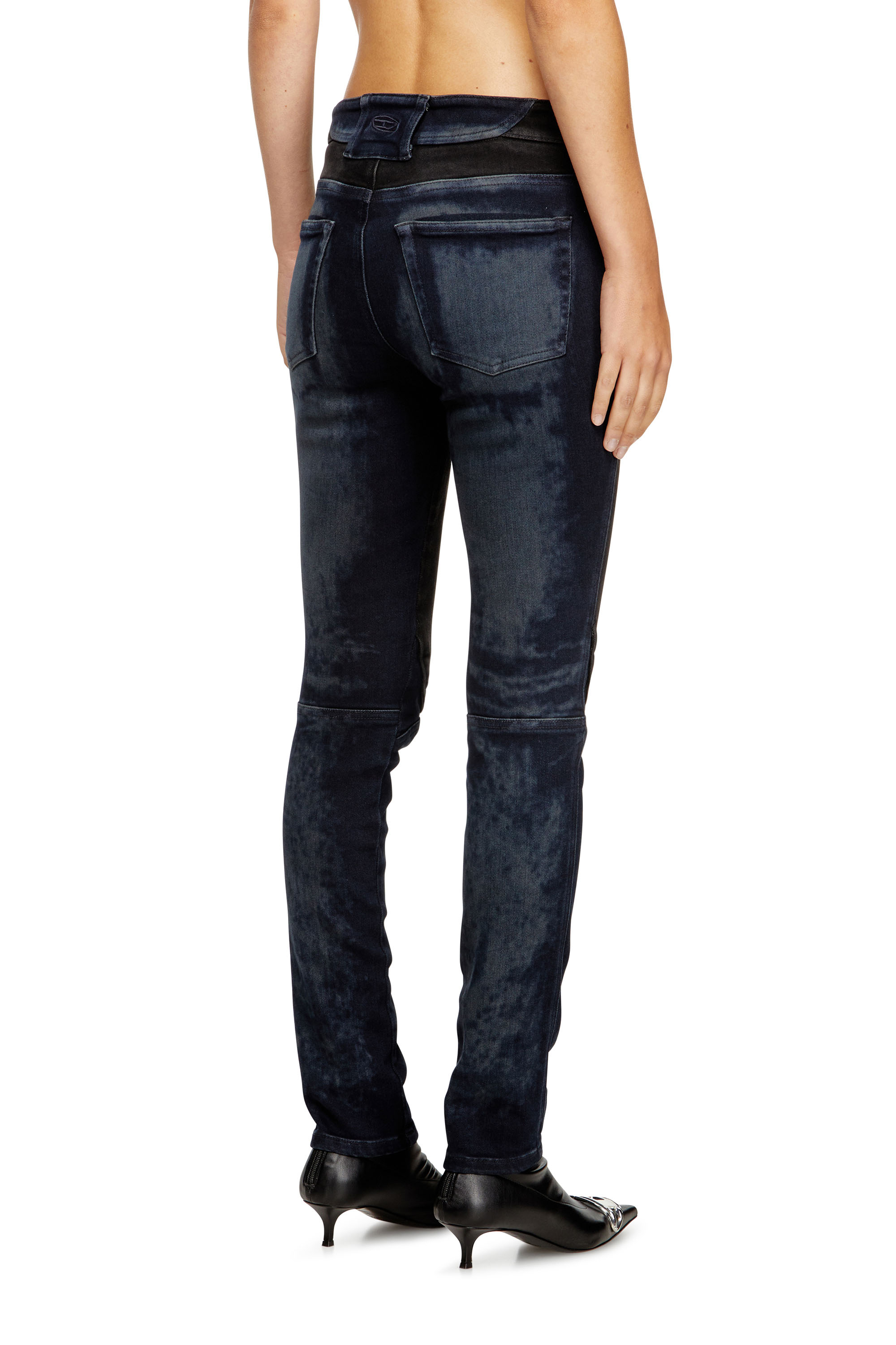 Diesel - Slim Jeans D-Bikee 09M92 Mujer, Azul Oscuro - 3