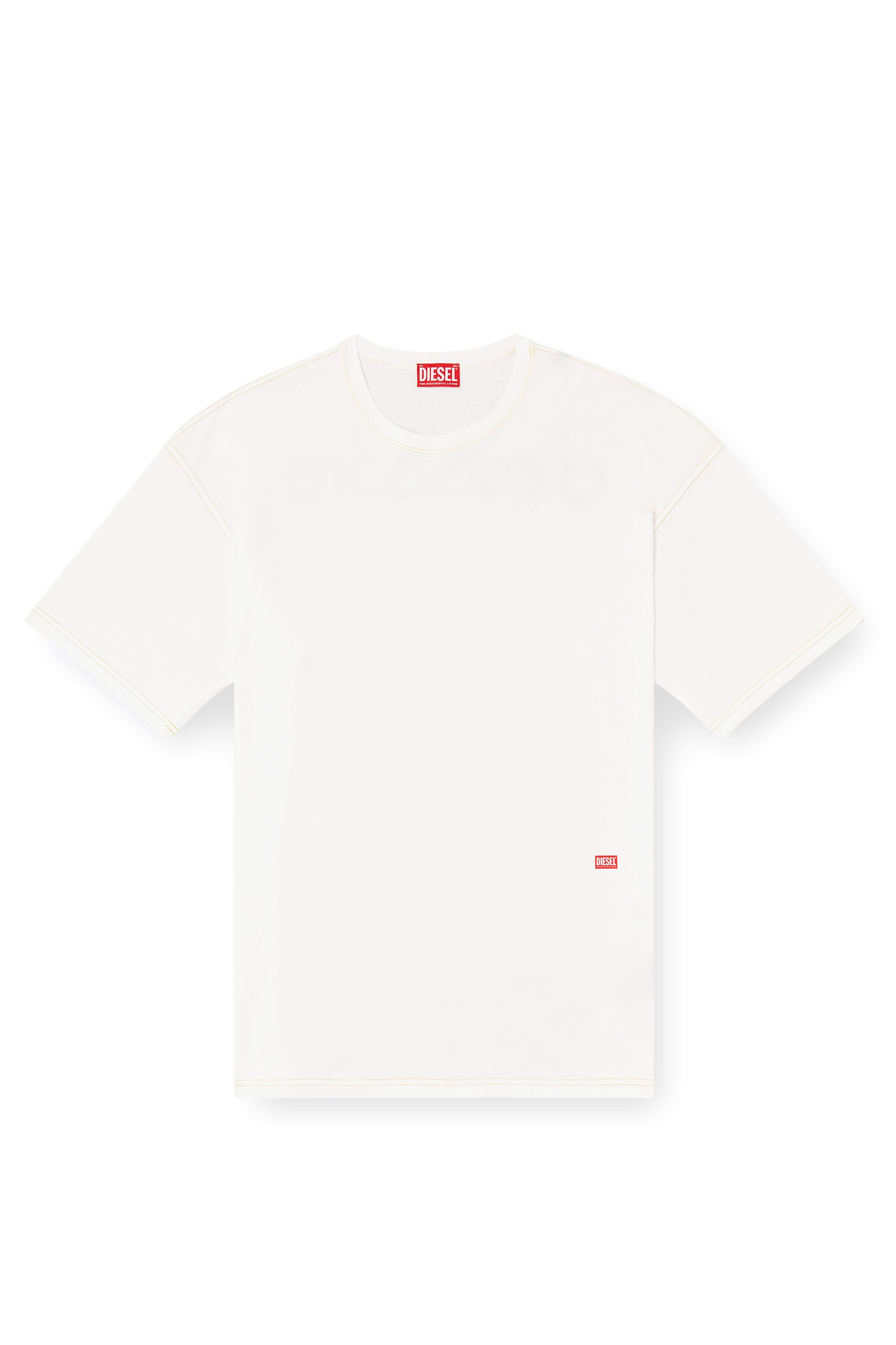 Diesel - T-BOXT-R18, Man's T-shirt with apple core print in White - 4