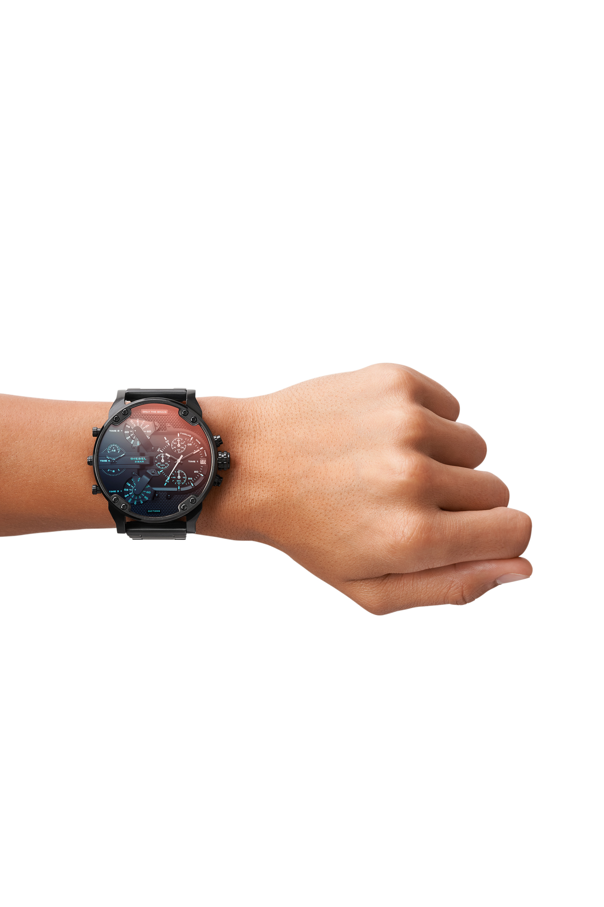 DZ7395 Man: Mr. Daddy 2.0 black watch with detailed dial | Diesel
