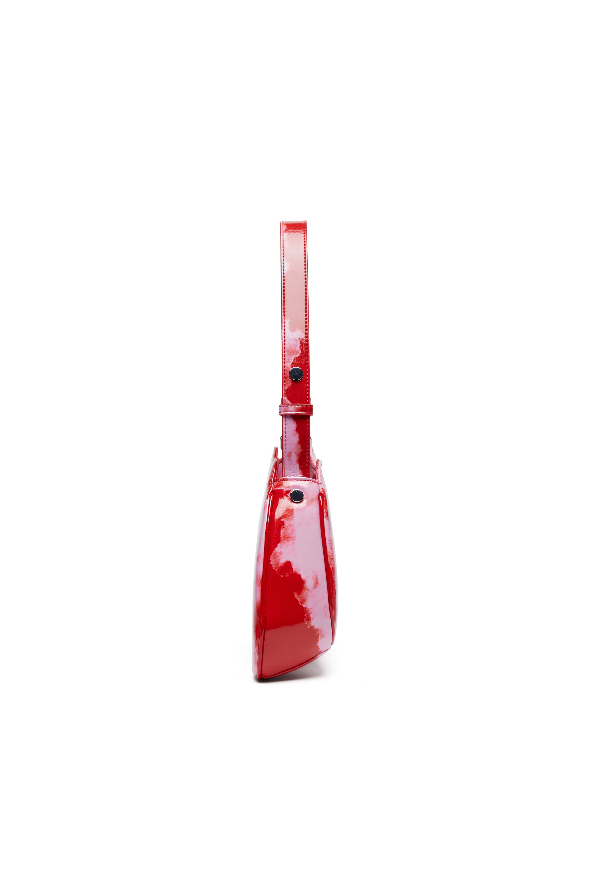 Women's Play-Shoulder bag in printed glossy PU | Multicolor
