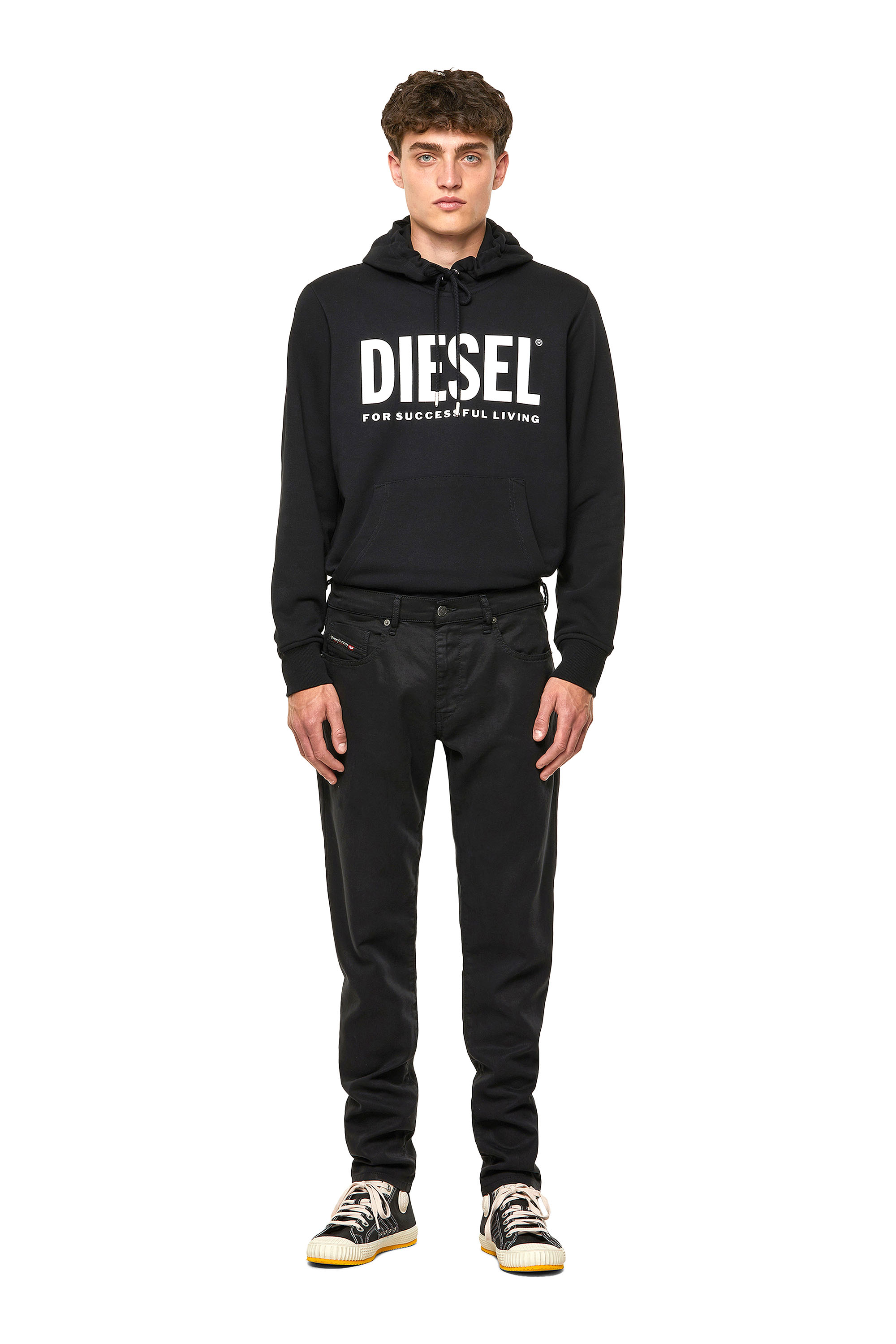 Diesel - D-Strukt Slim JoggJeans® 069NC, Black/Dark Grey - Image 4