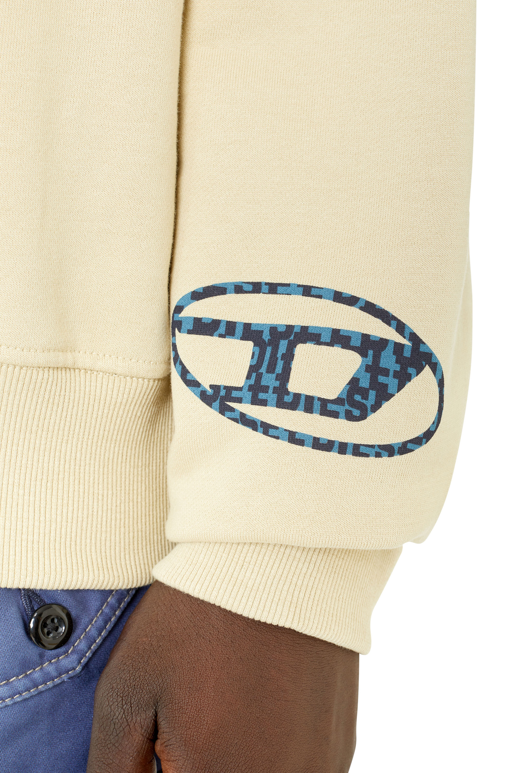 S-GINN-D-MON Man: Sweatshirt with oversized logo print | Diesel