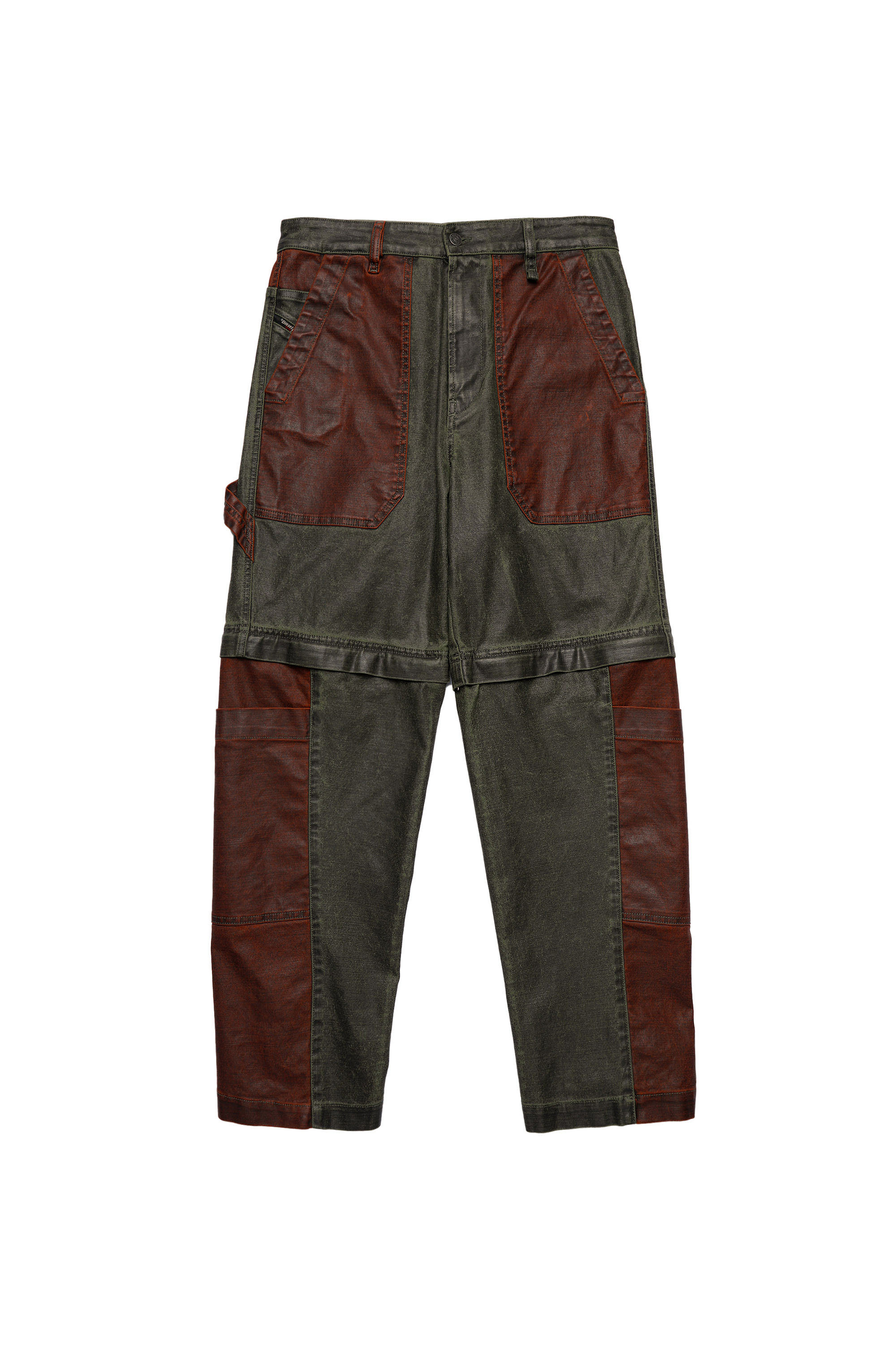 Diesel - D-Multy Tapered Jeans 0KDAQ, Green/Brown - Image 7