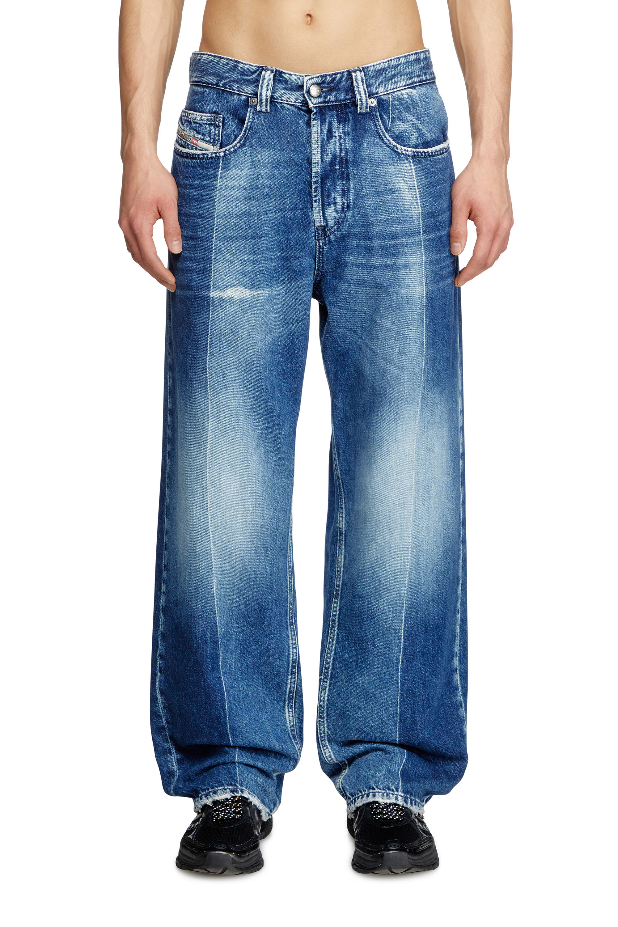 Diesel - Relaxed Jeans 2001 D-Macro 09L48 Hombre, Azul medio - 1