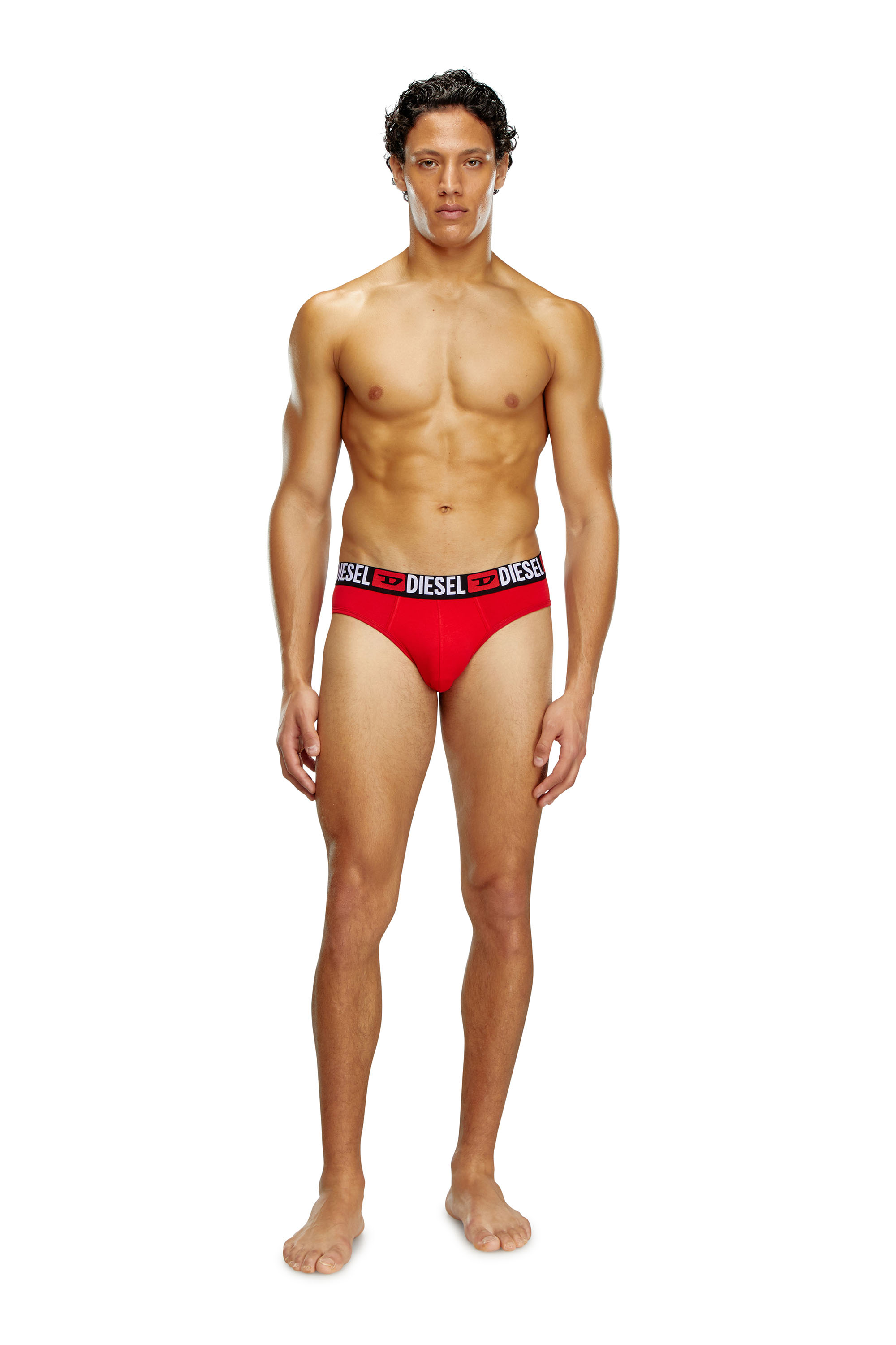 Diesel - UMBR-ANDRETHREEPACK, Set de tres calzoncillos de slip de color liso Hombre in Multicolor - 3