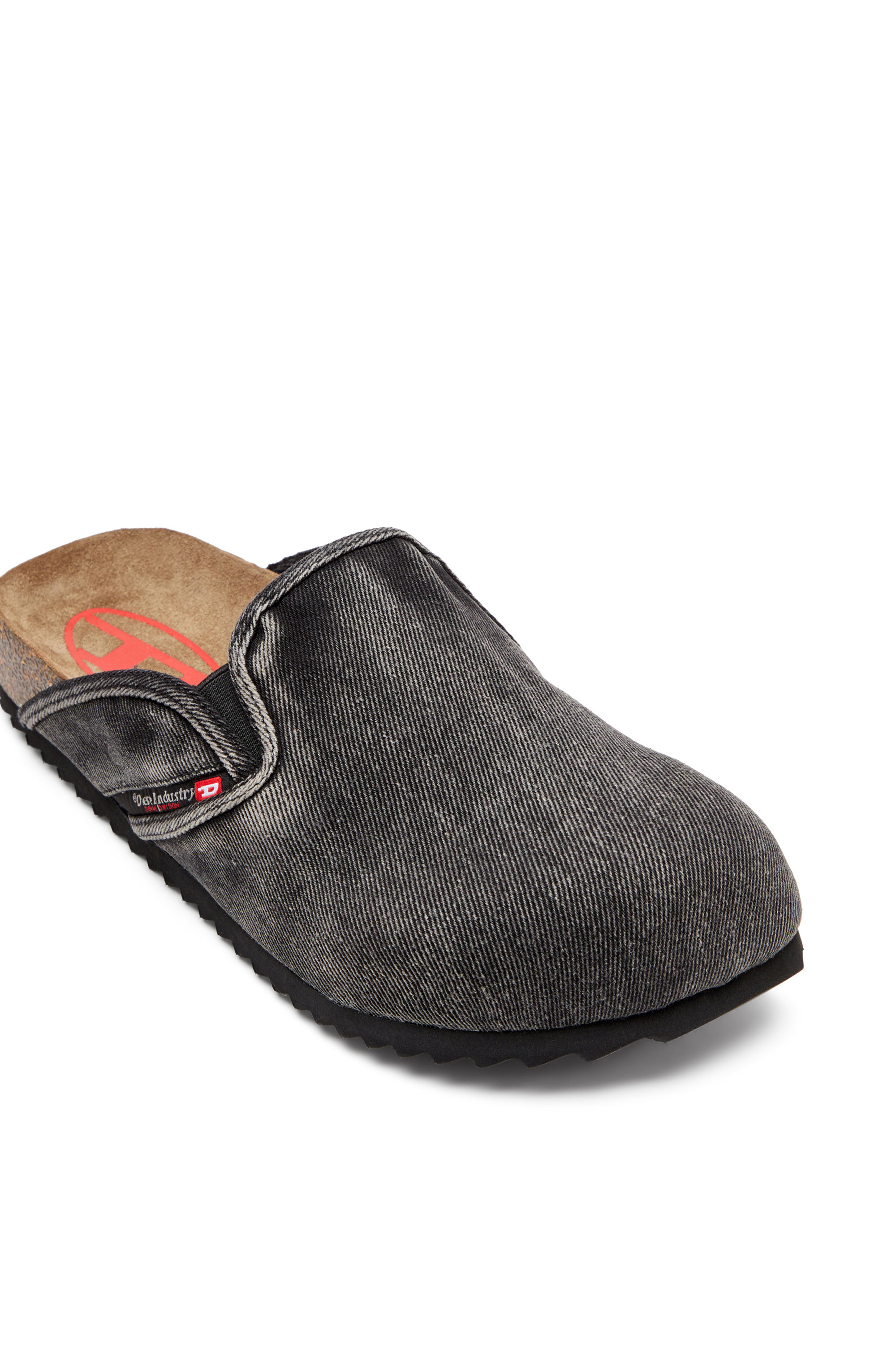 Diesel - D-WOODSTOCK SLIP-ON, Man's D-Woodstock-Denim mules in Black - 6