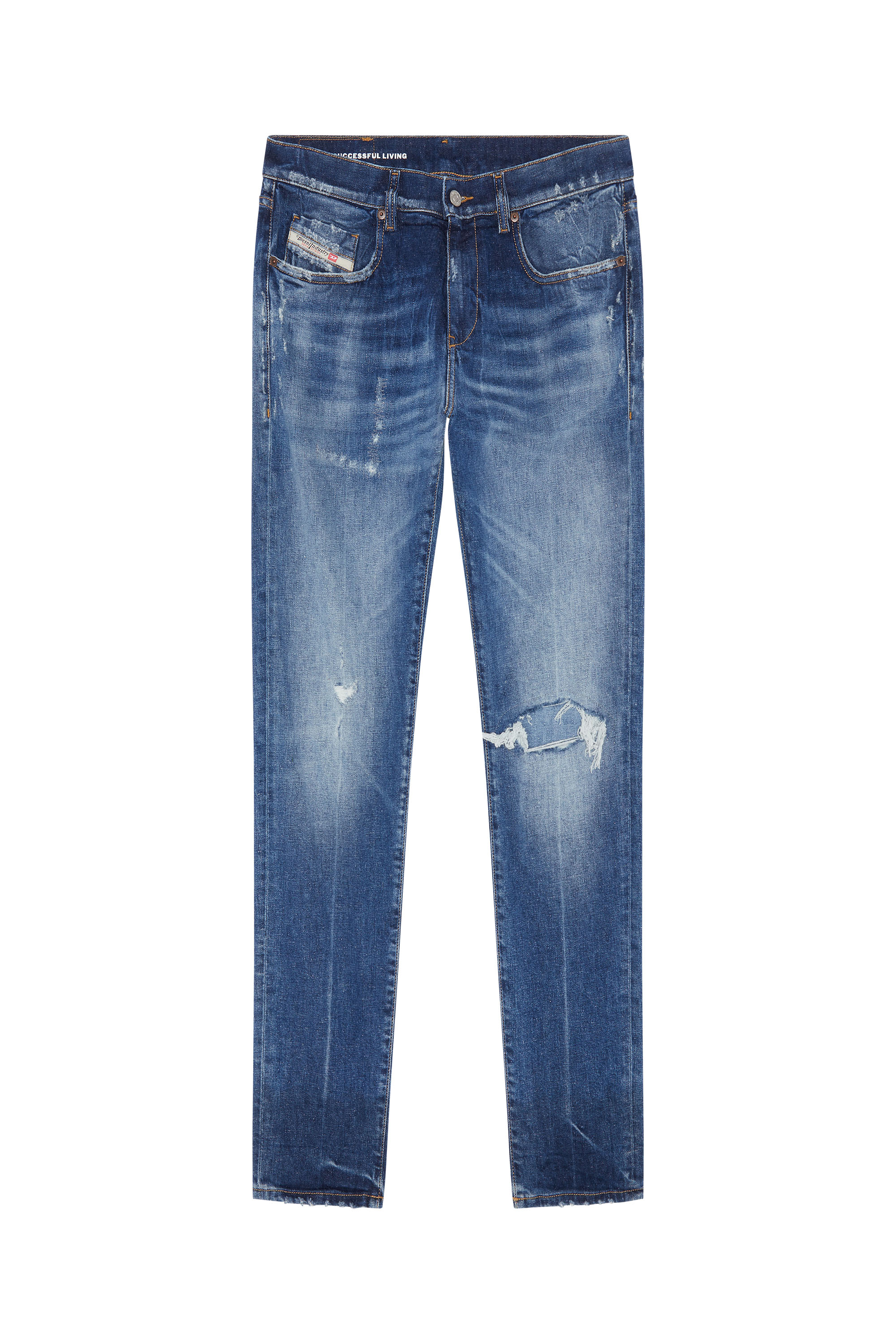 Diesel - Slim Jeans 2019 D-Strukt 09G15, Azul medio - Image 5
