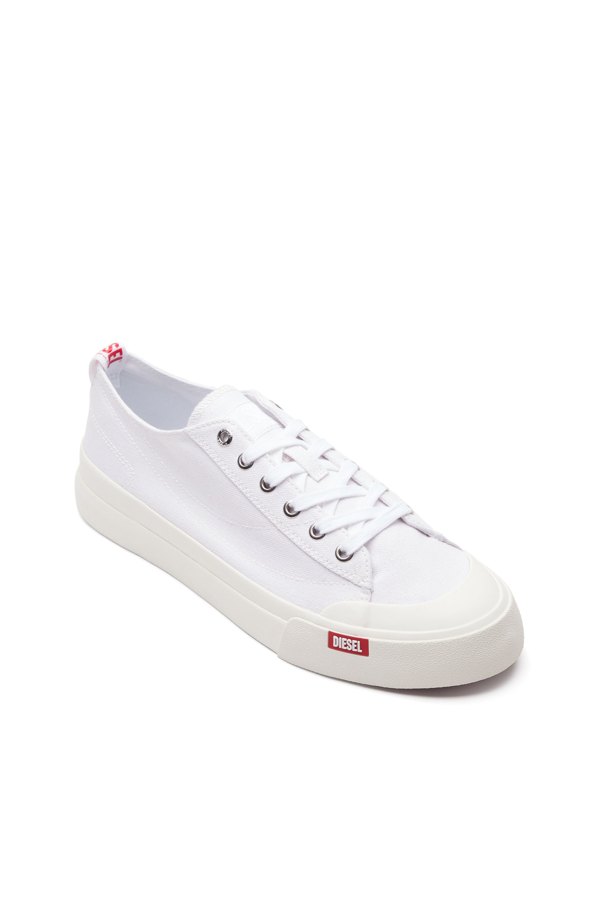 Diesel - S-ATHOS LOW, Man S-Athos Low-Canvas sneakers in White - Image 6