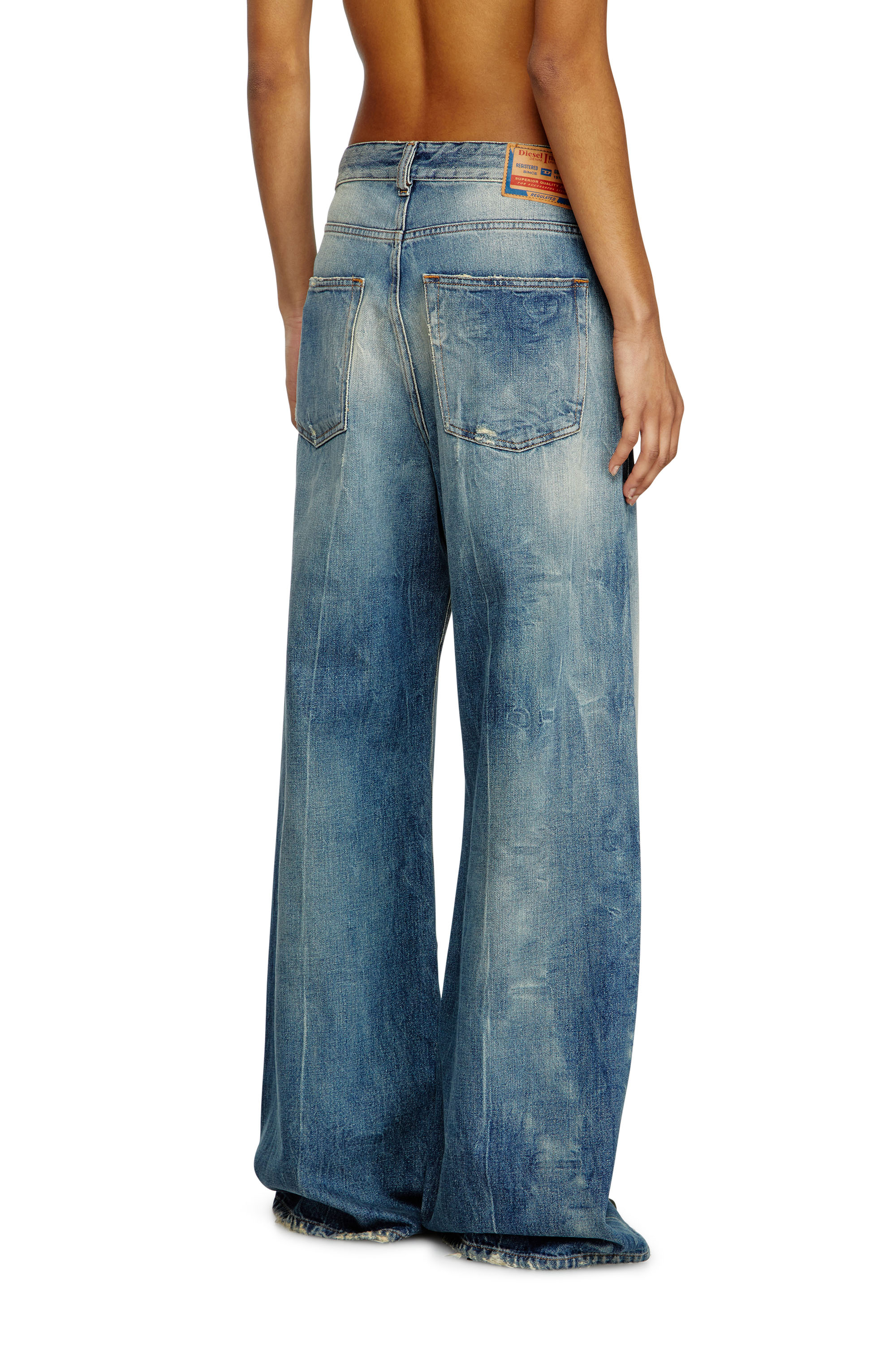 Diesel - Relaxed Jeans 1996 D-Sire 09L47 Mujer, Azul medio - 4