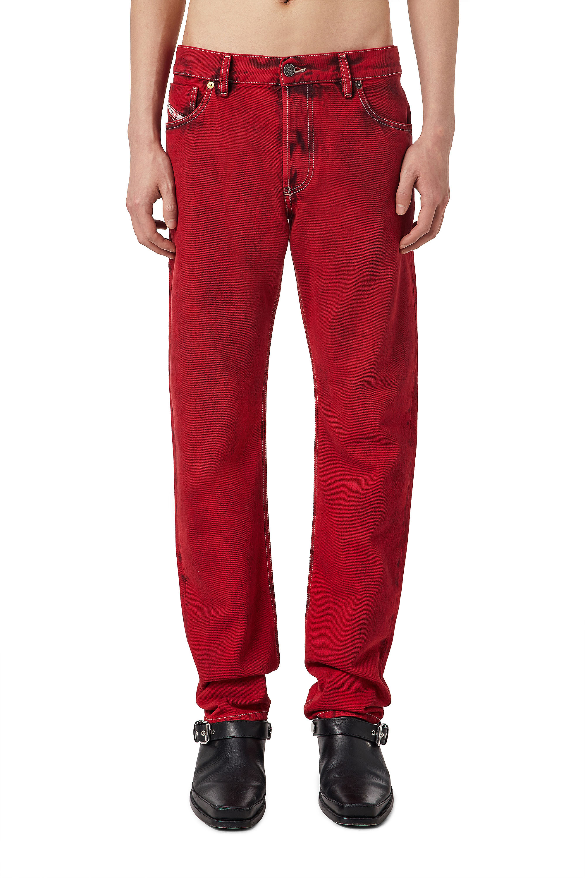 Diesel - 1995 09D35 Straight Jeans, Red - Image 2