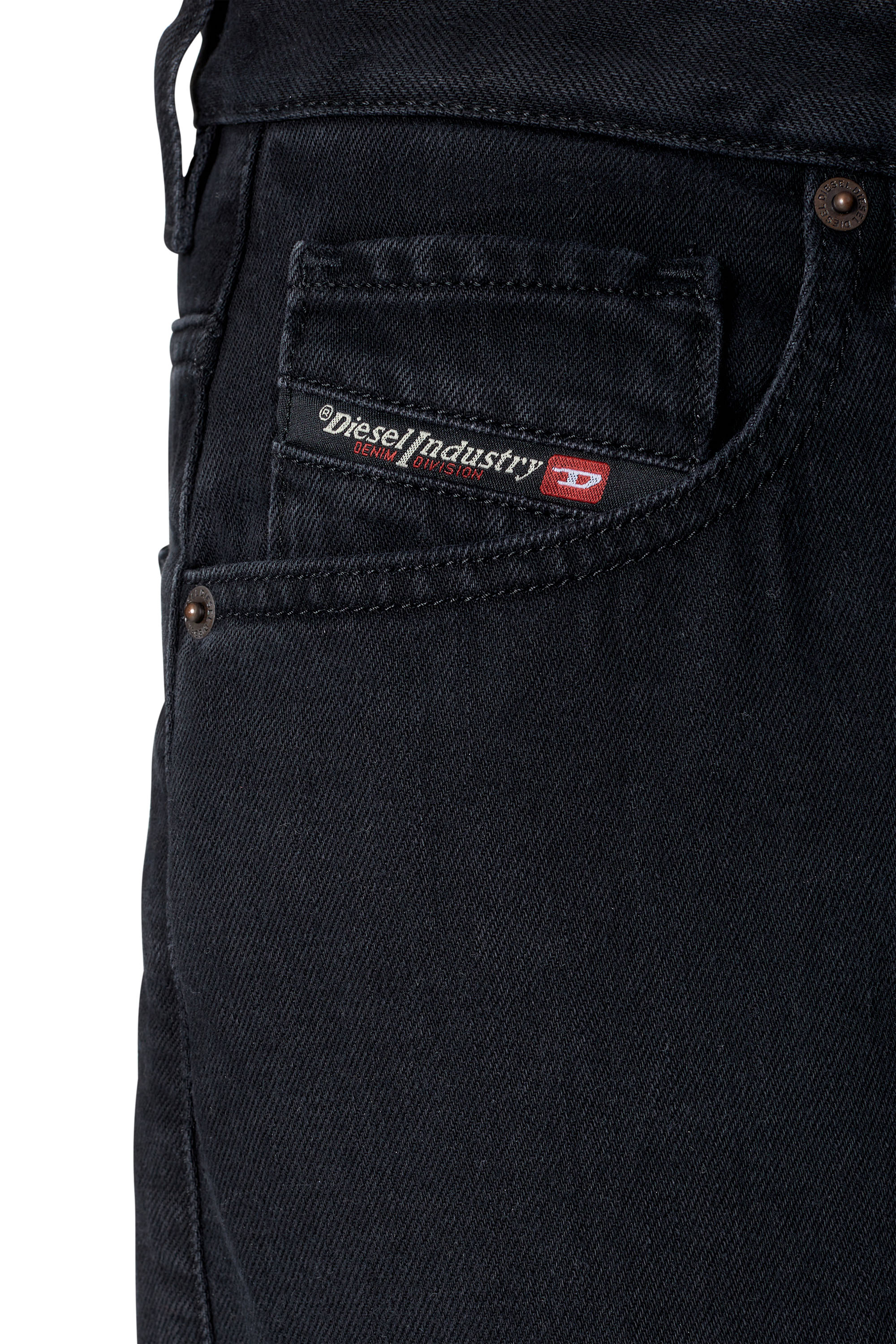 Diesel - 1999 Z09RL Straight Jeans, Negro/Gris oscuro - Image 5