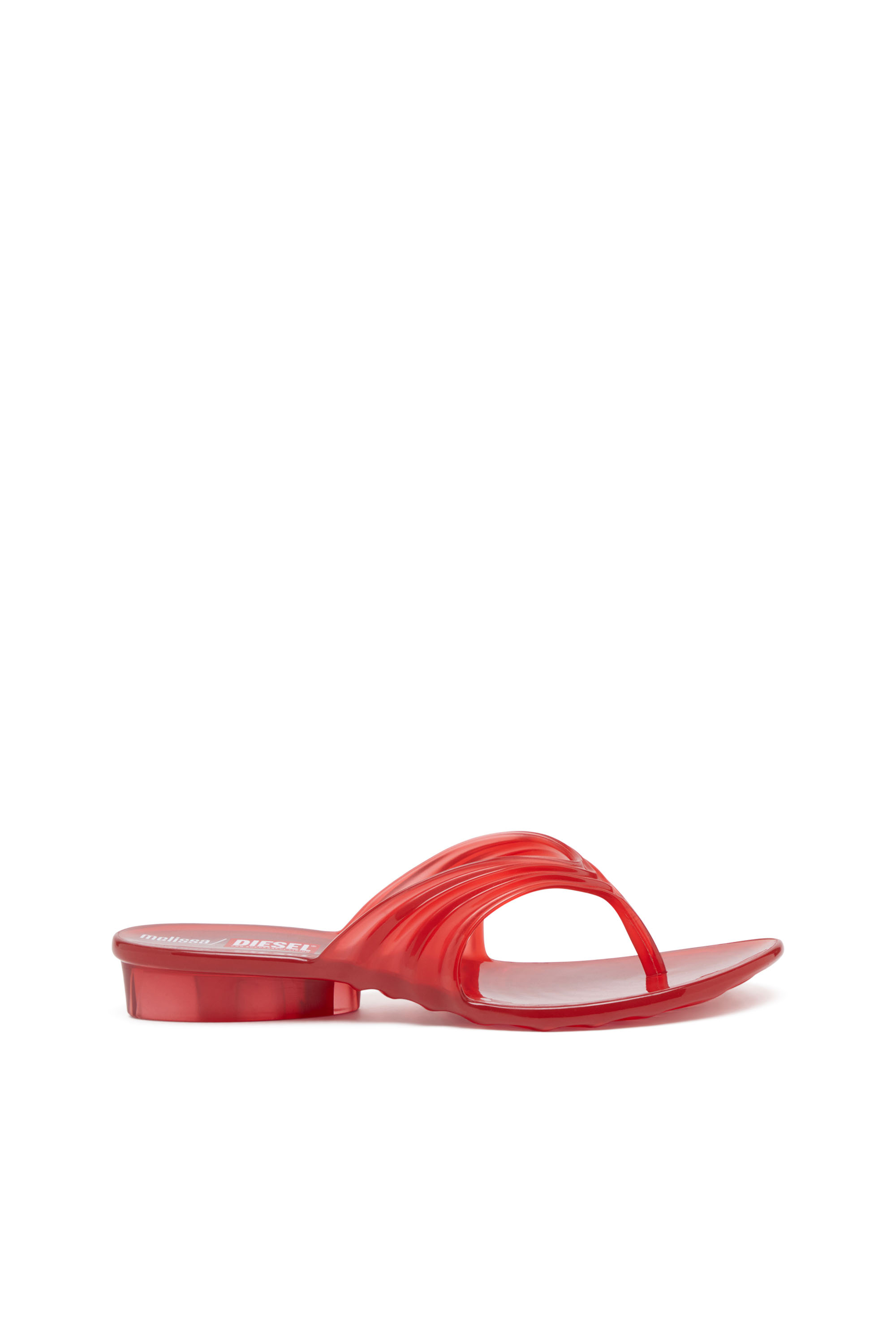 Diesel - MELISSA QUANTUM THONG, Chanclas esculturales en Melflex® Mujer in Rojo - 1