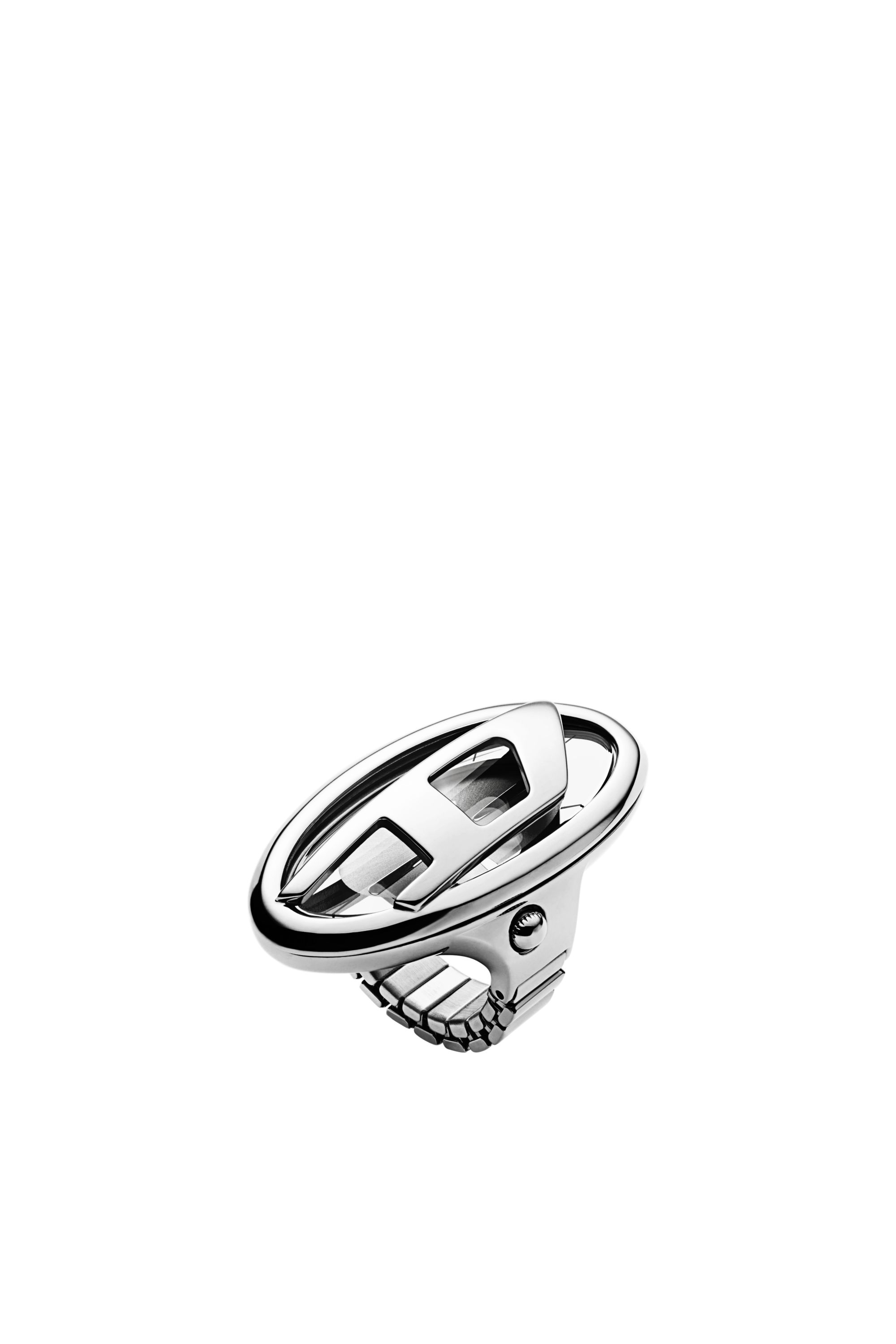Diesel - DZ5623 WATCH, Woman's D-Era stainless steel ring watch in Silver - 1