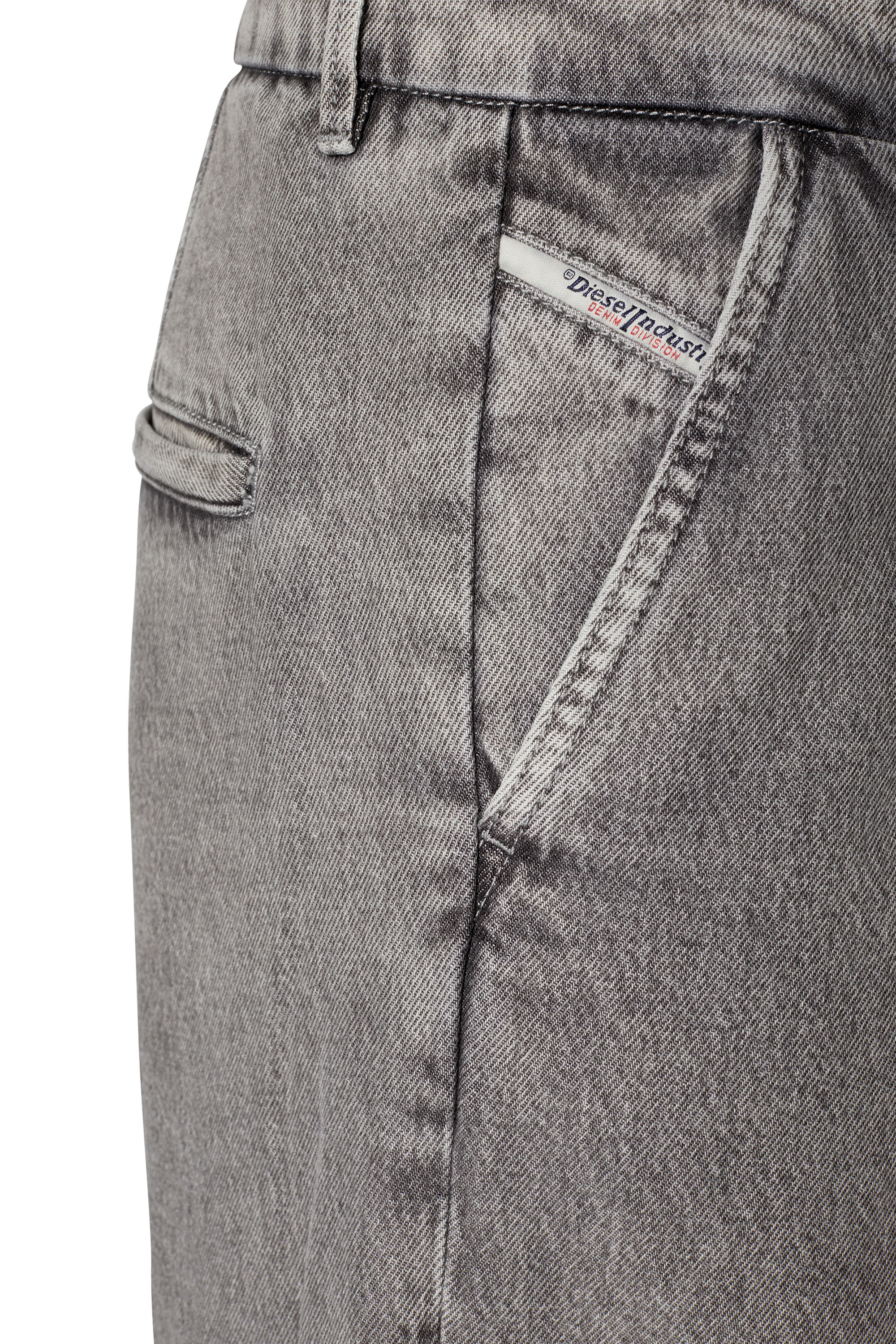 Diesel - D-Chino-Work 0IEAA Straight Jeans, Gris Claro - Image 3