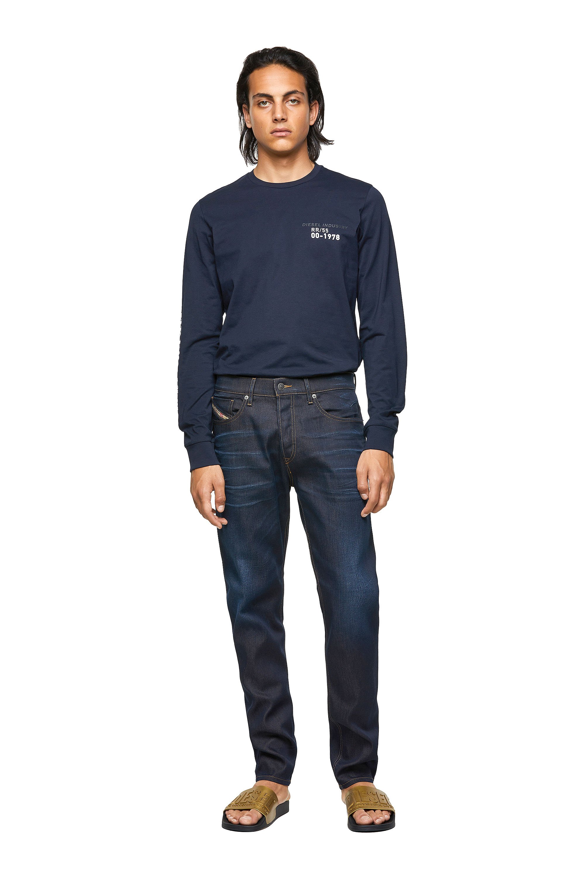 Diesel - D-Fining Tapered Jeans 09A45, Dark Blue - Image 1