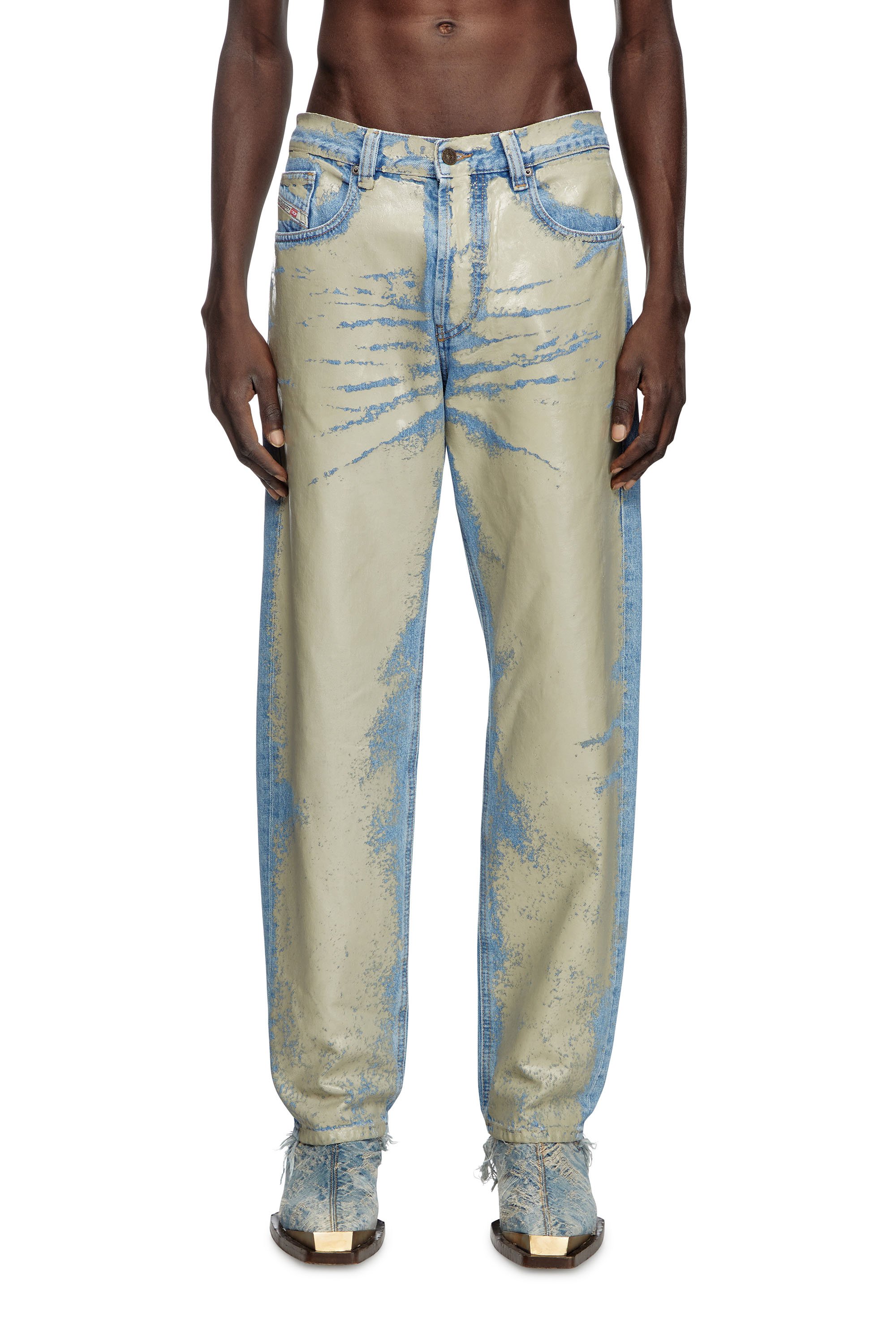 Diesel - Straight Jeans 2010 D-Macs 007AL Hombre, Marrón Claro - 2