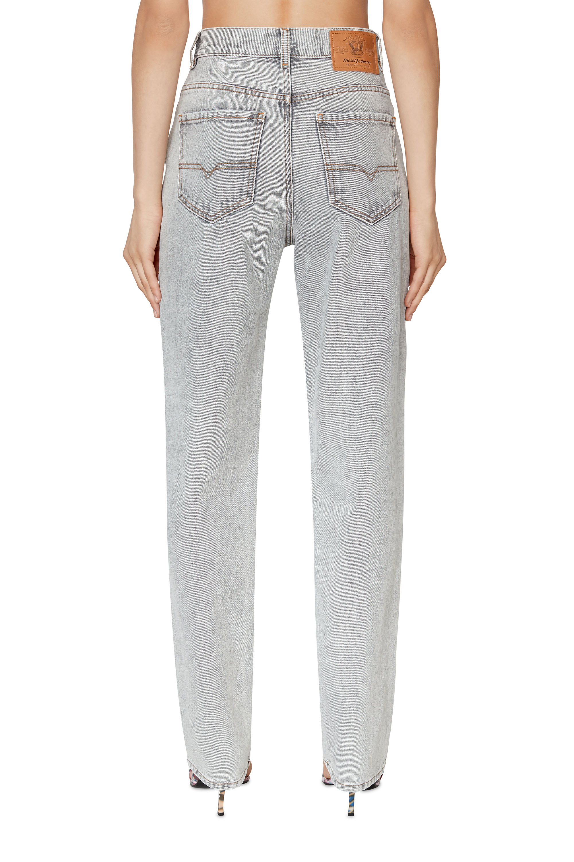 Diesel - 1956 D-Tulip 007F1 Straight Jeans, Light Grey - Image 2