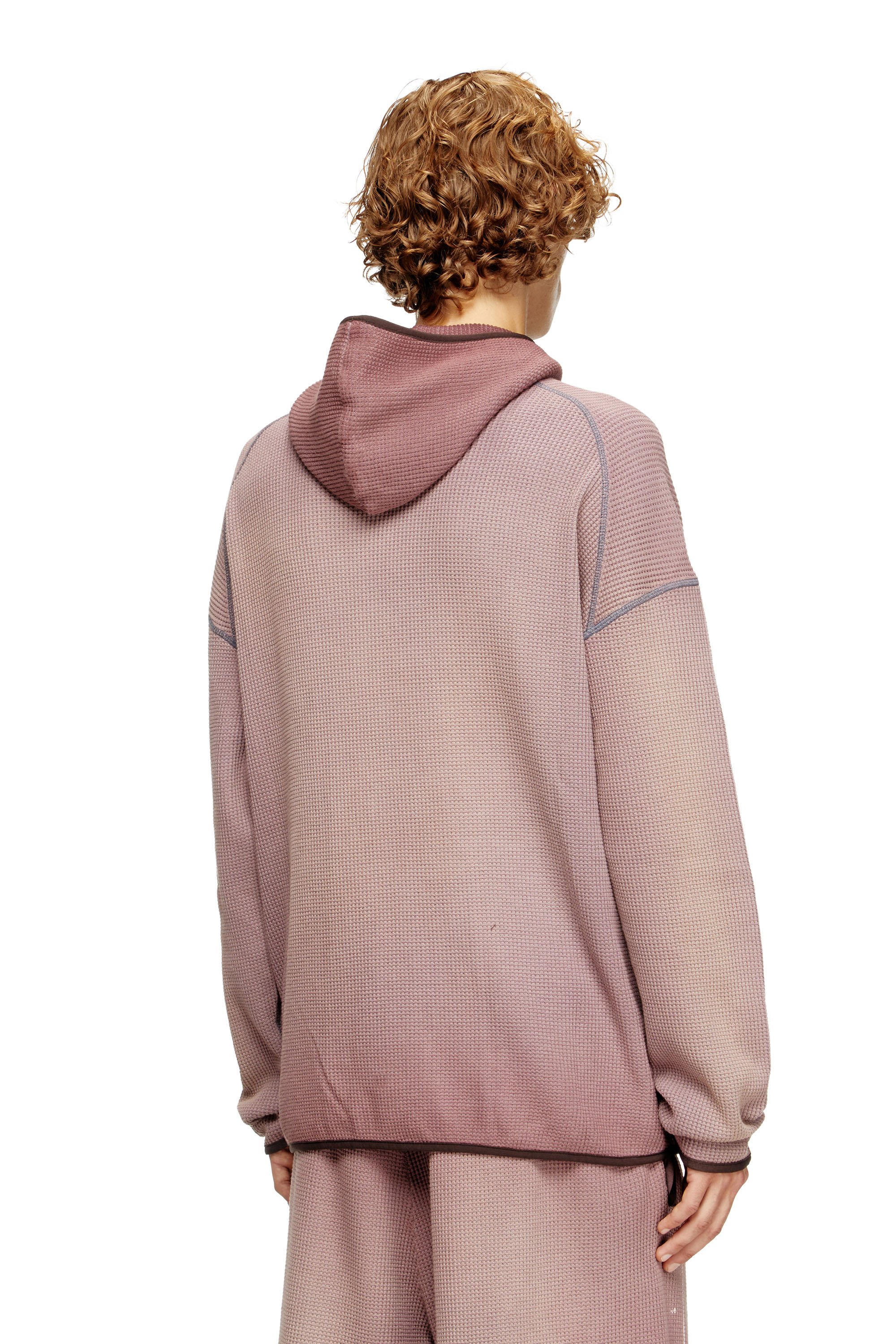 Diesel - S-WAF-HOOD-NEW, Sudadera con capucha desteñida y estampado gráfico Hombre in ToBeDefined - 3