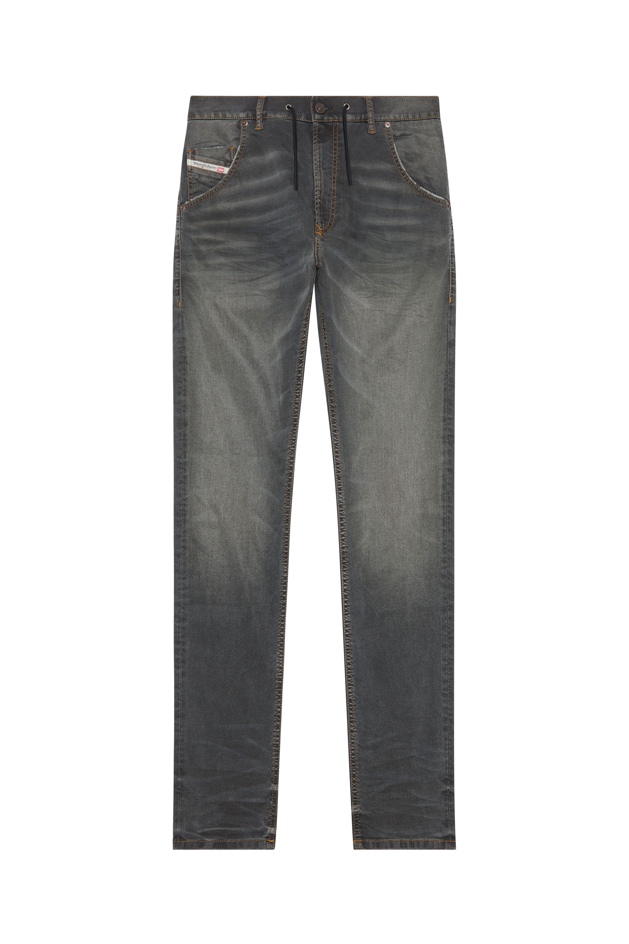 Diesel - Tapered 2030 D-Krooley Joggjeans® E9I02, Negro/Gris oscuro - Image 3