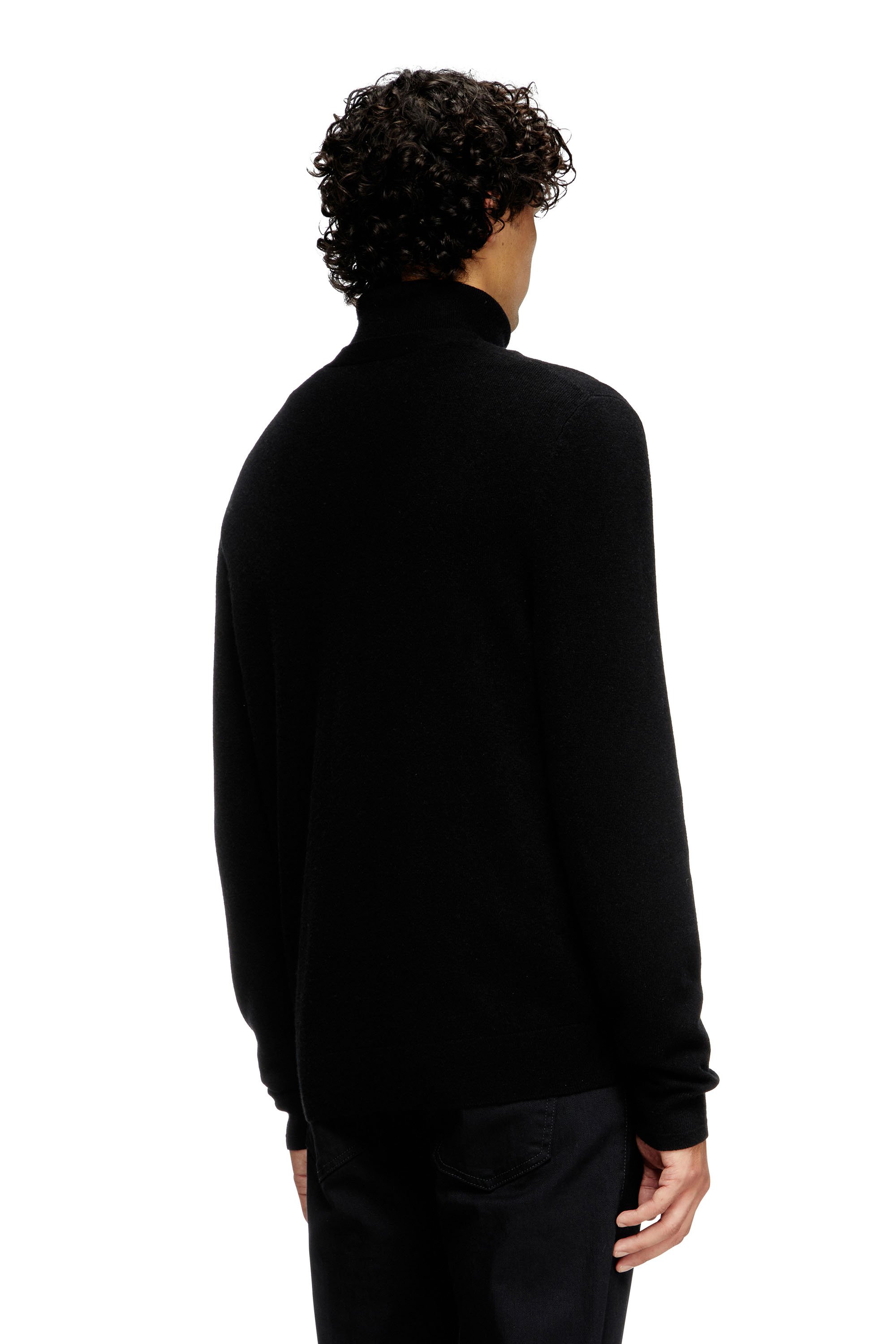 Diesel - K-ZANNIS, Cárdigan de lana y cachemira Hombre in Negro - 2