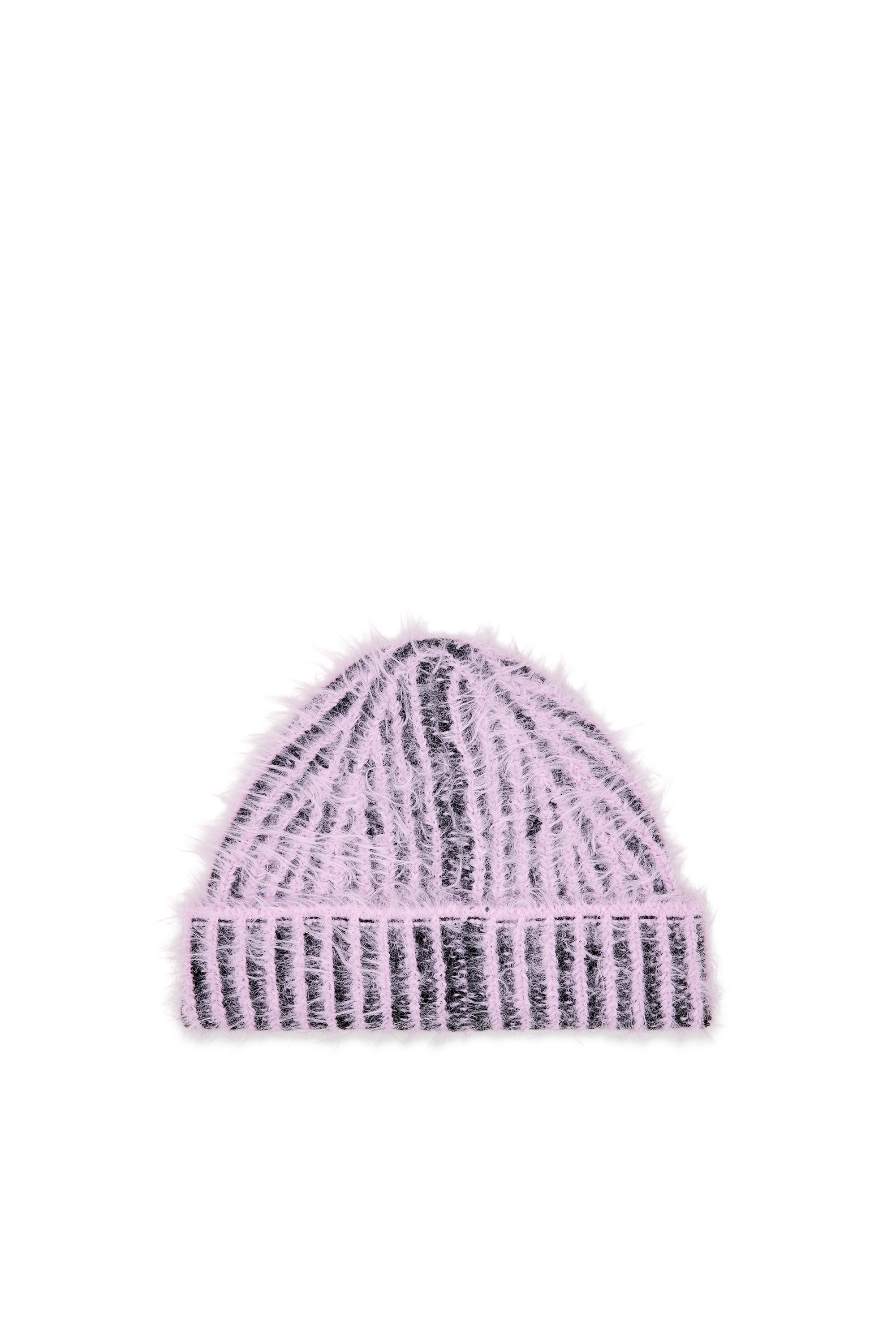 Diesel - K-FUR, Gorro de vanisé en canalé Unisex in Morado - 2