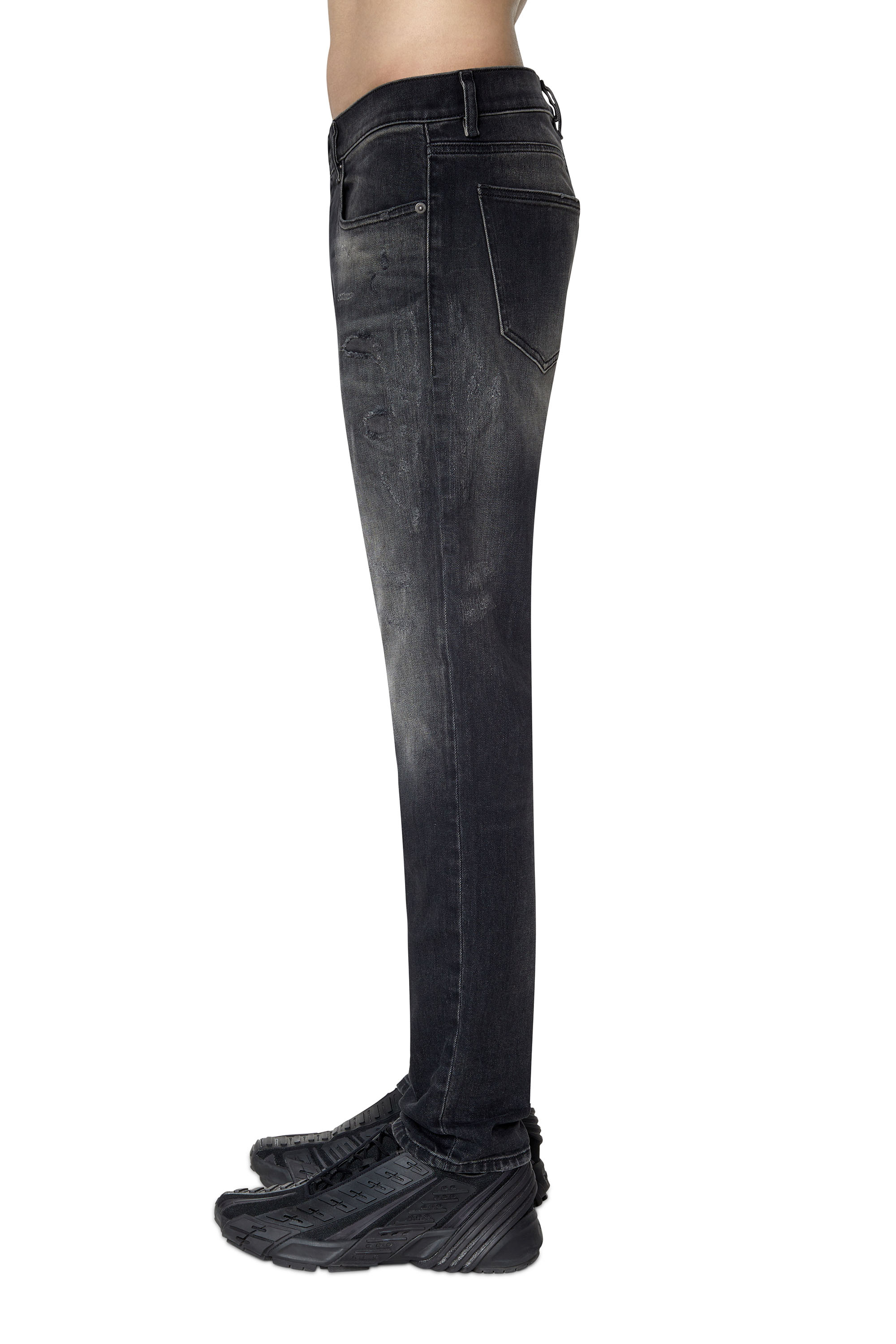 Diesel - Slim Jeans 2019 D-Strukt 09E05, Black/Dark grey - Image 6