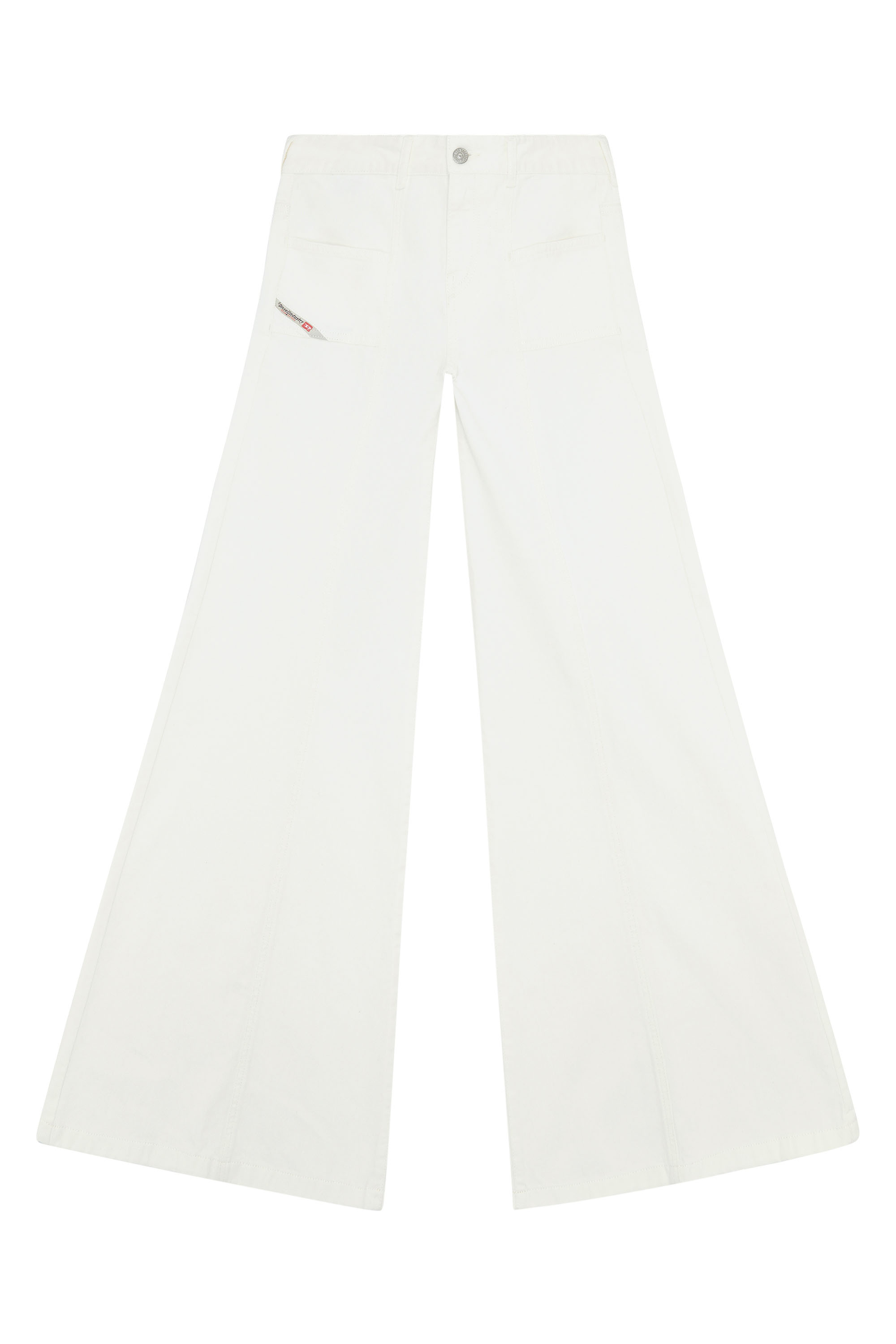 Diesel - D-Aki 068JQ Bootcut and Flare Jeans, Blanco - Image 5