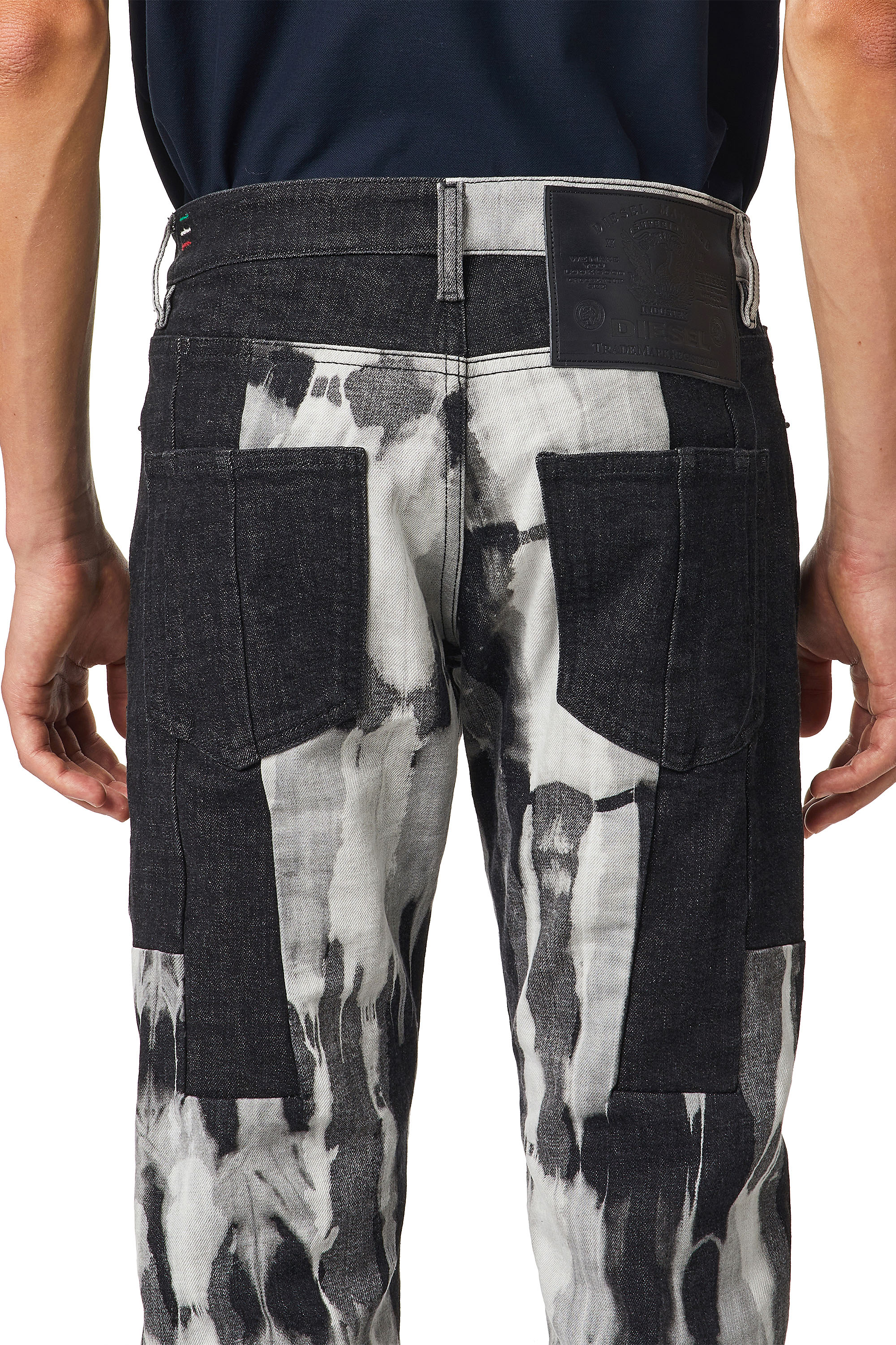 Diesel - D-Kras Slim Jeans 09B35, Black/Dark grey - Image 4