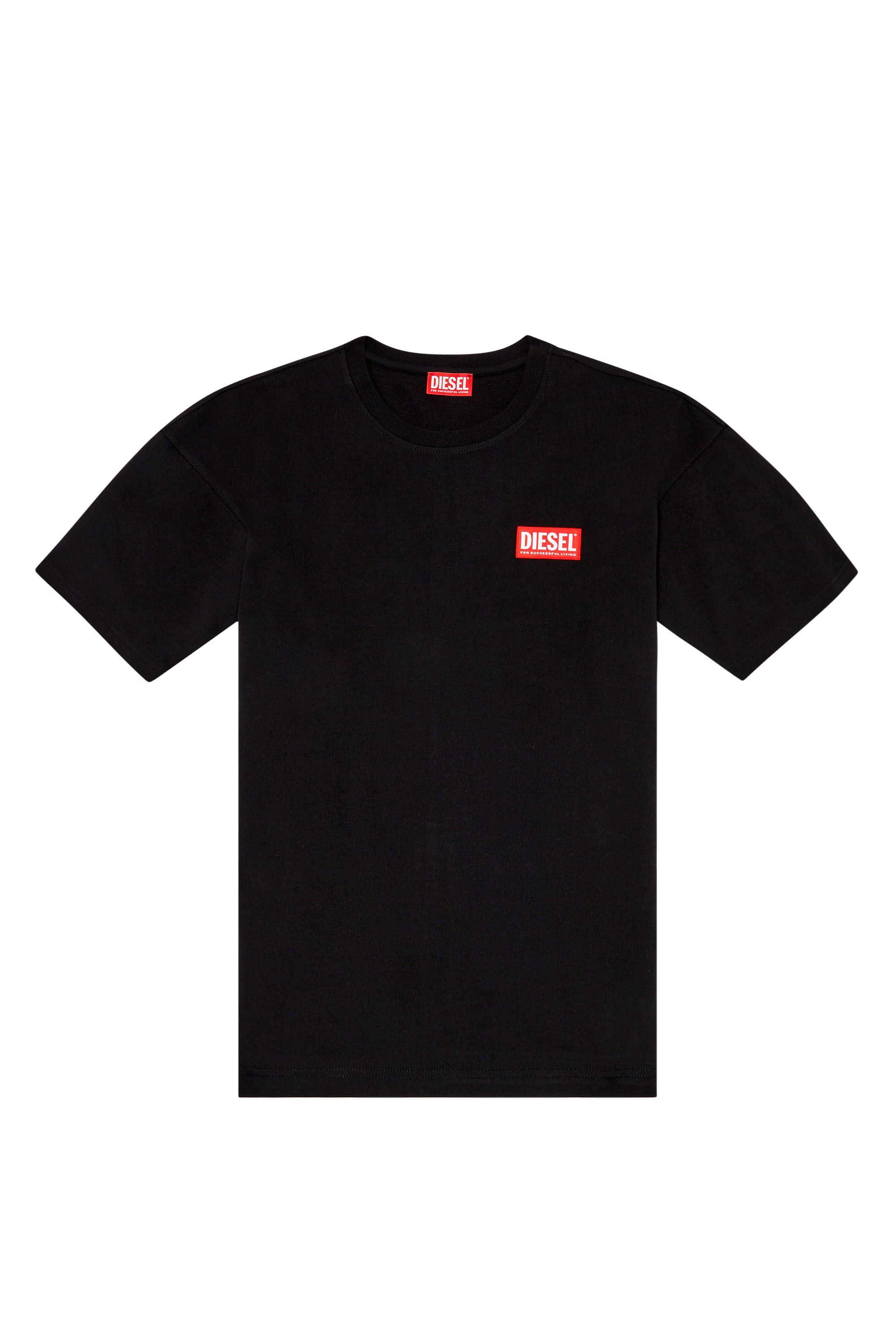 Diesel - T-NLABEL-L1, Hombre Camiseta con parche con logotipo in Negro - Image 5