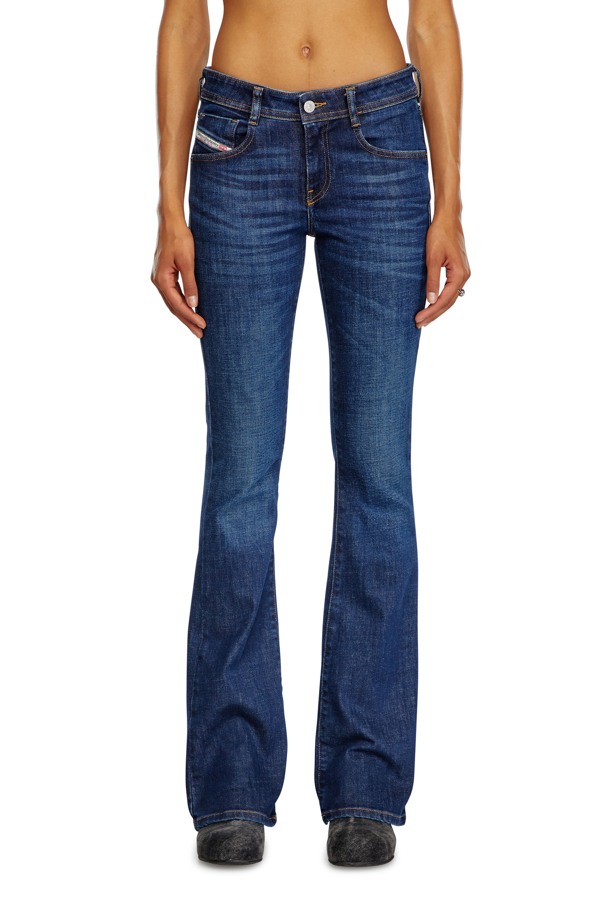 1969 D-EBBEY 09B90 Bootcut and Flare Jeans, Azul Oscuro - Vaqueros