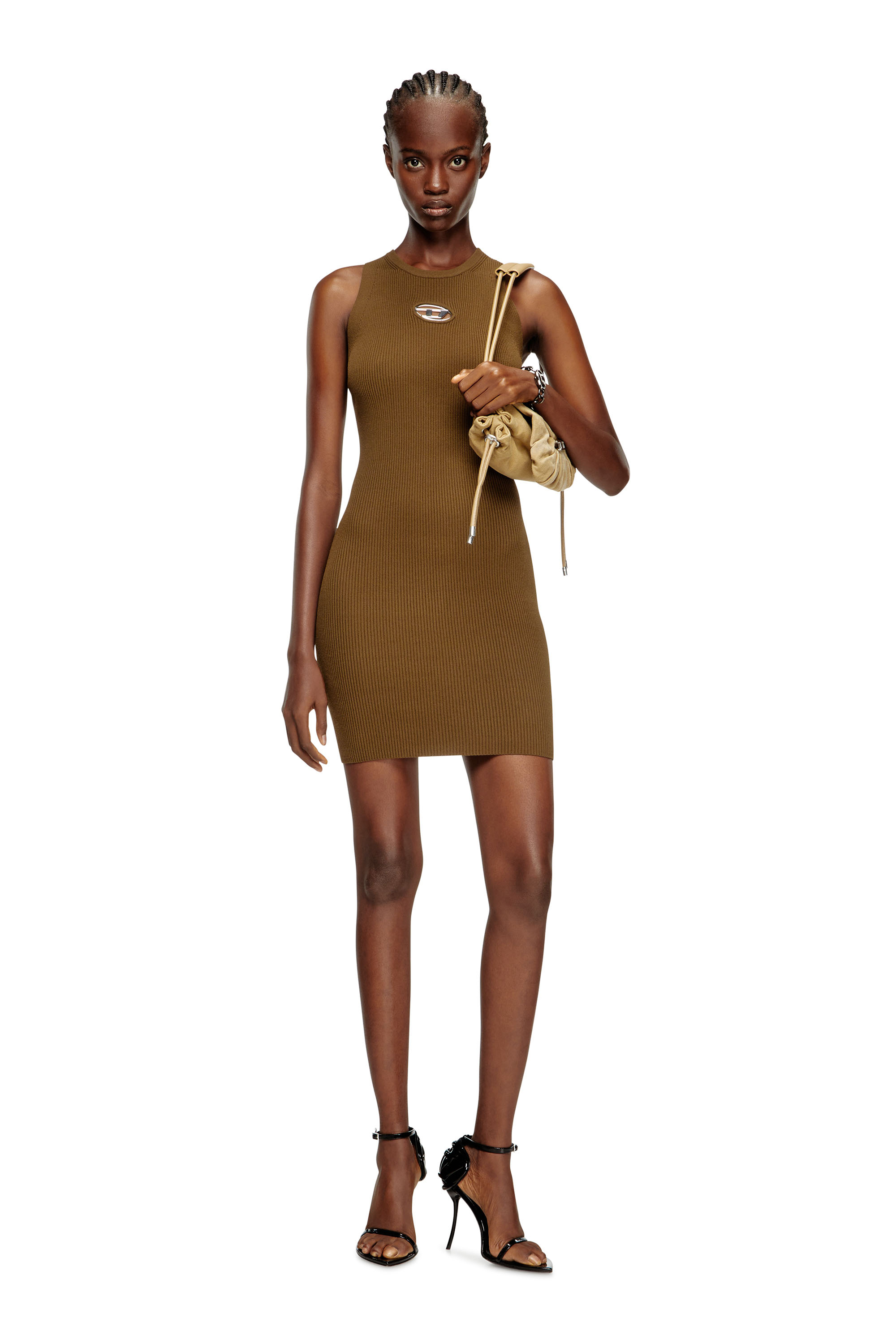 Diesel - M-CADDIX, Vestido sin mangas de tejido en canalé Mujer in ToBeDefined - 1