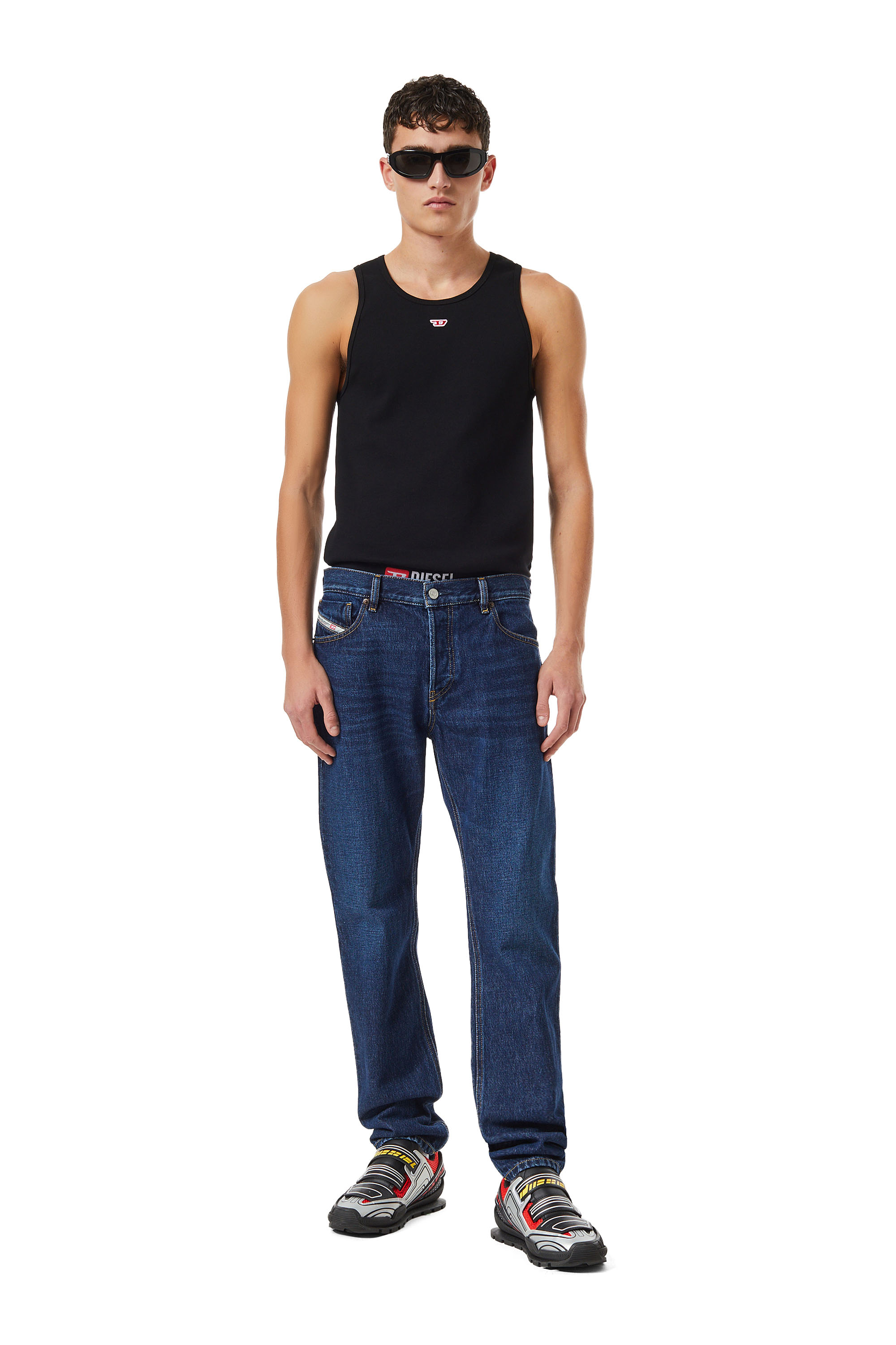 Diesel - 1995 D-SARK 09C03 Straight Jeans, Azul Oscuro - Image 5