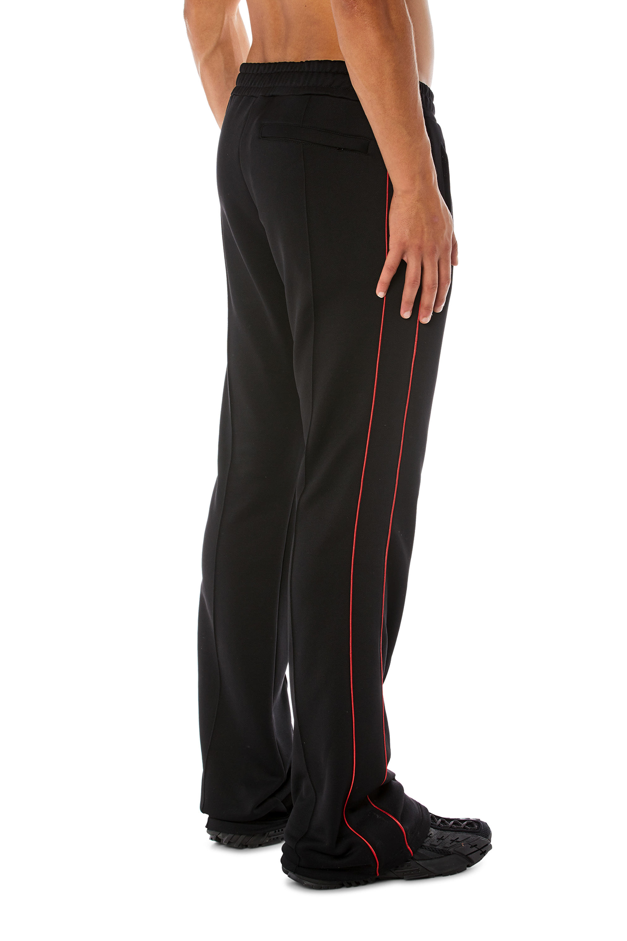 Diesel - P-ZAMPER-D, Man's Track pants in technical French terry in null - 2