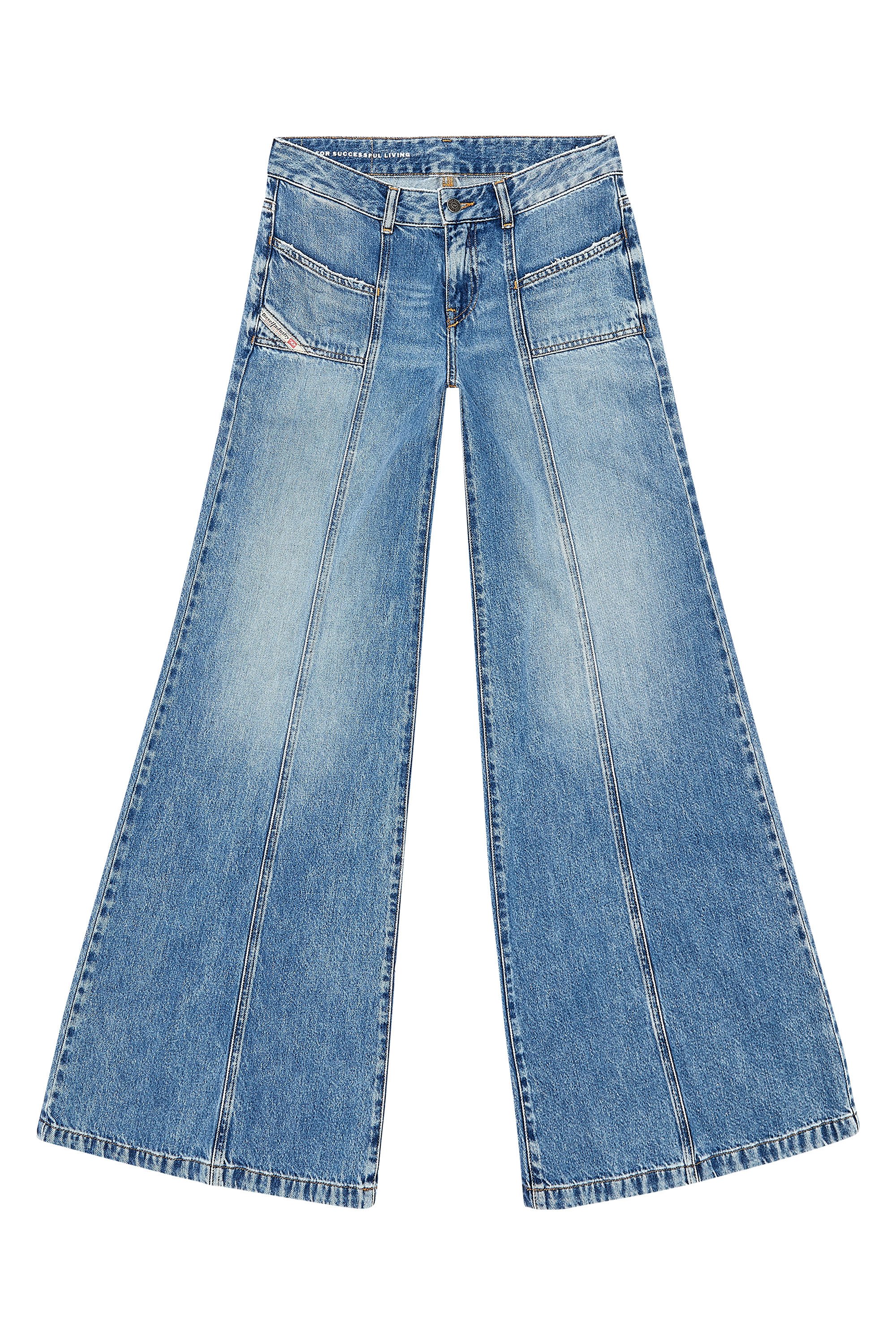 Diesel - Woman's Flare Jeans D-Akii 09H95, Medium blue - 1