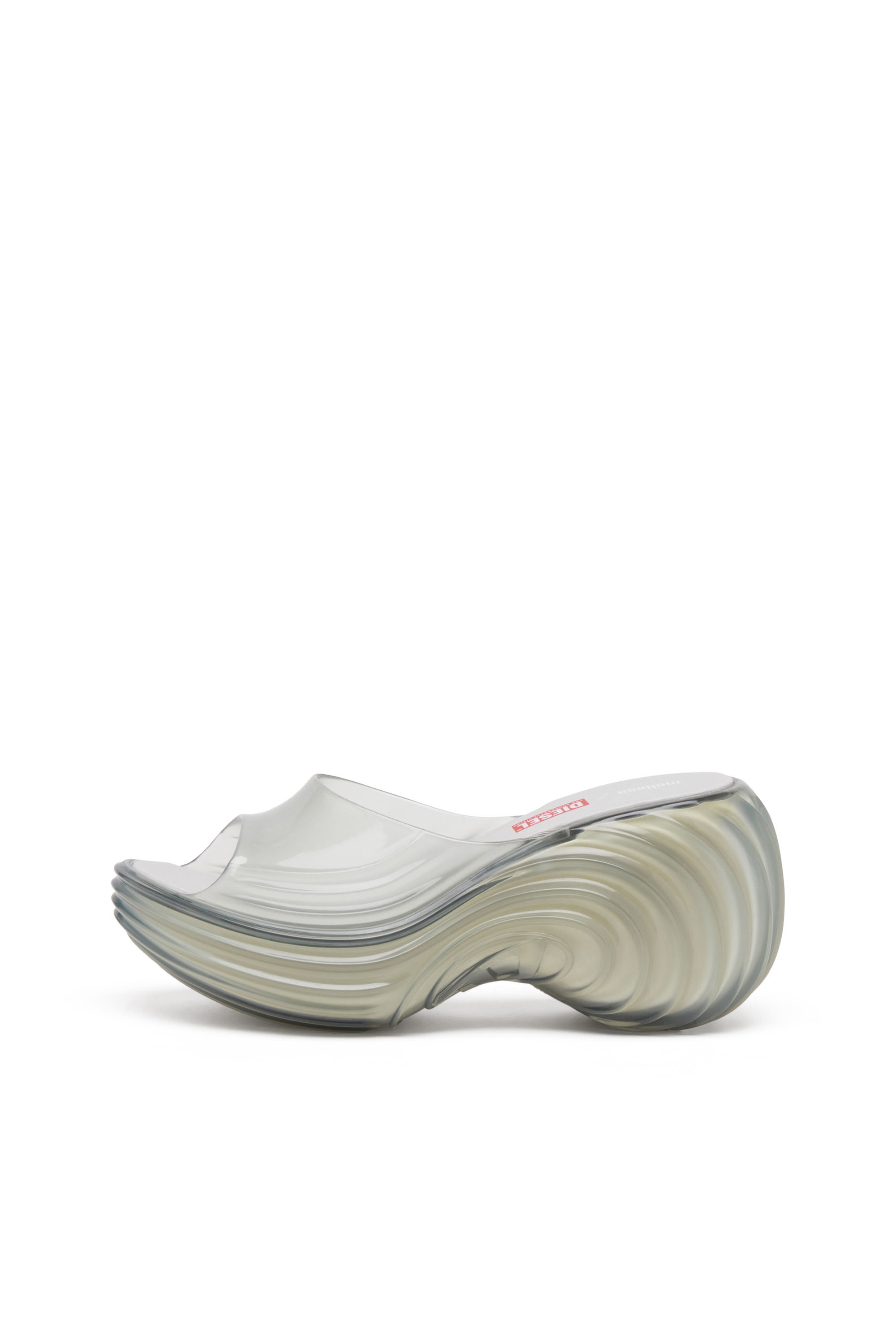 Diesel - MELISSA QUANTUM PLATFORM, Zueco de plataforma en Melflex® Mujer in Gris - 3