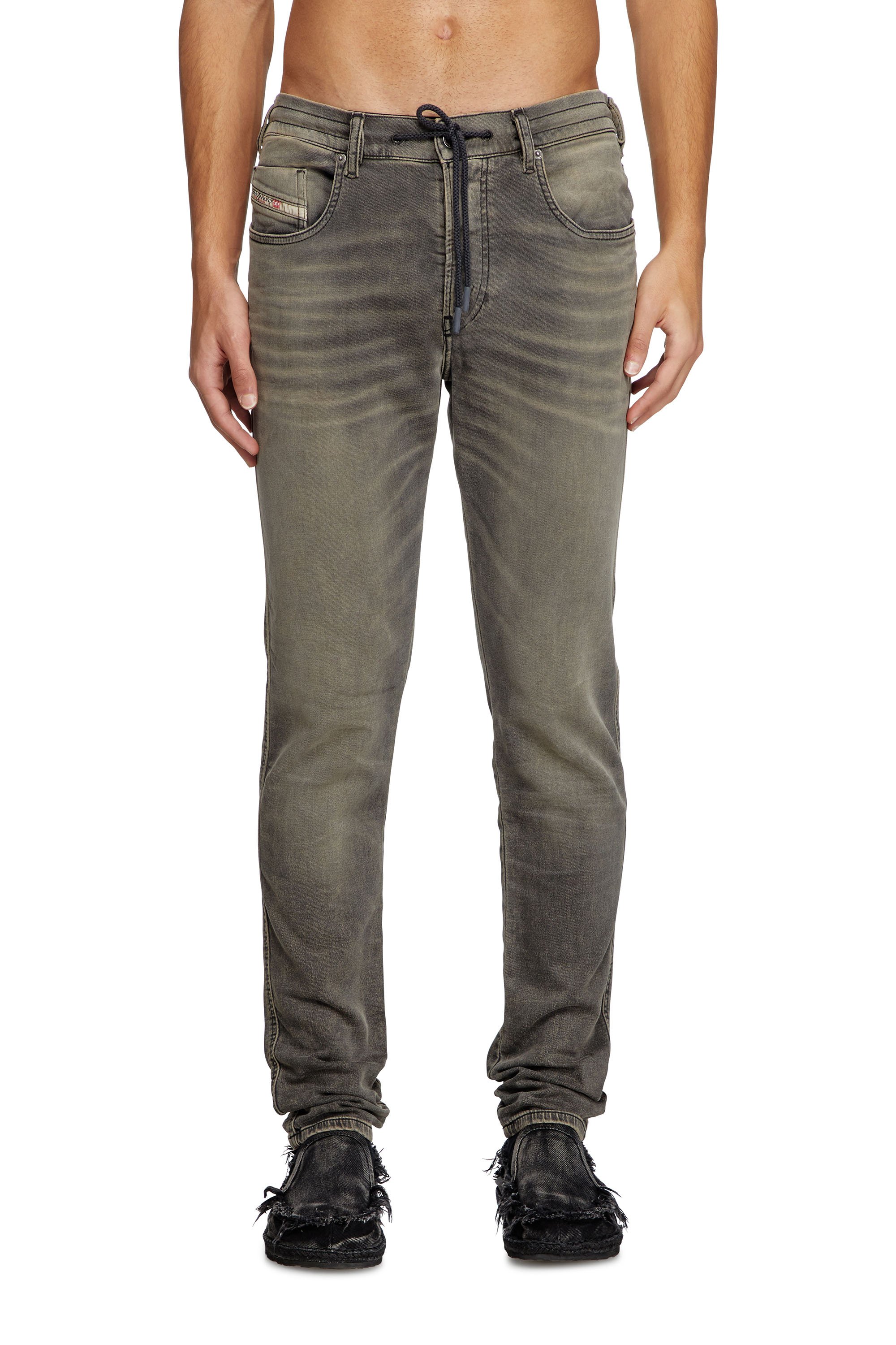 Diesel - Slim 2060 D-Strukt Joggjeans® 068PD Hombre, Gris Claro - 1