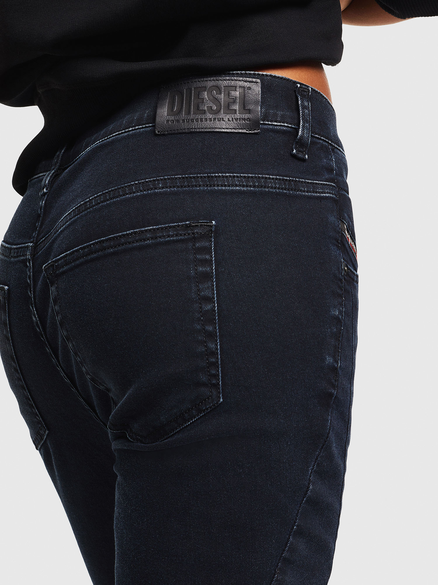 D Fayza 069gl Women Boyfriend Dark Blue Jeans Diesel