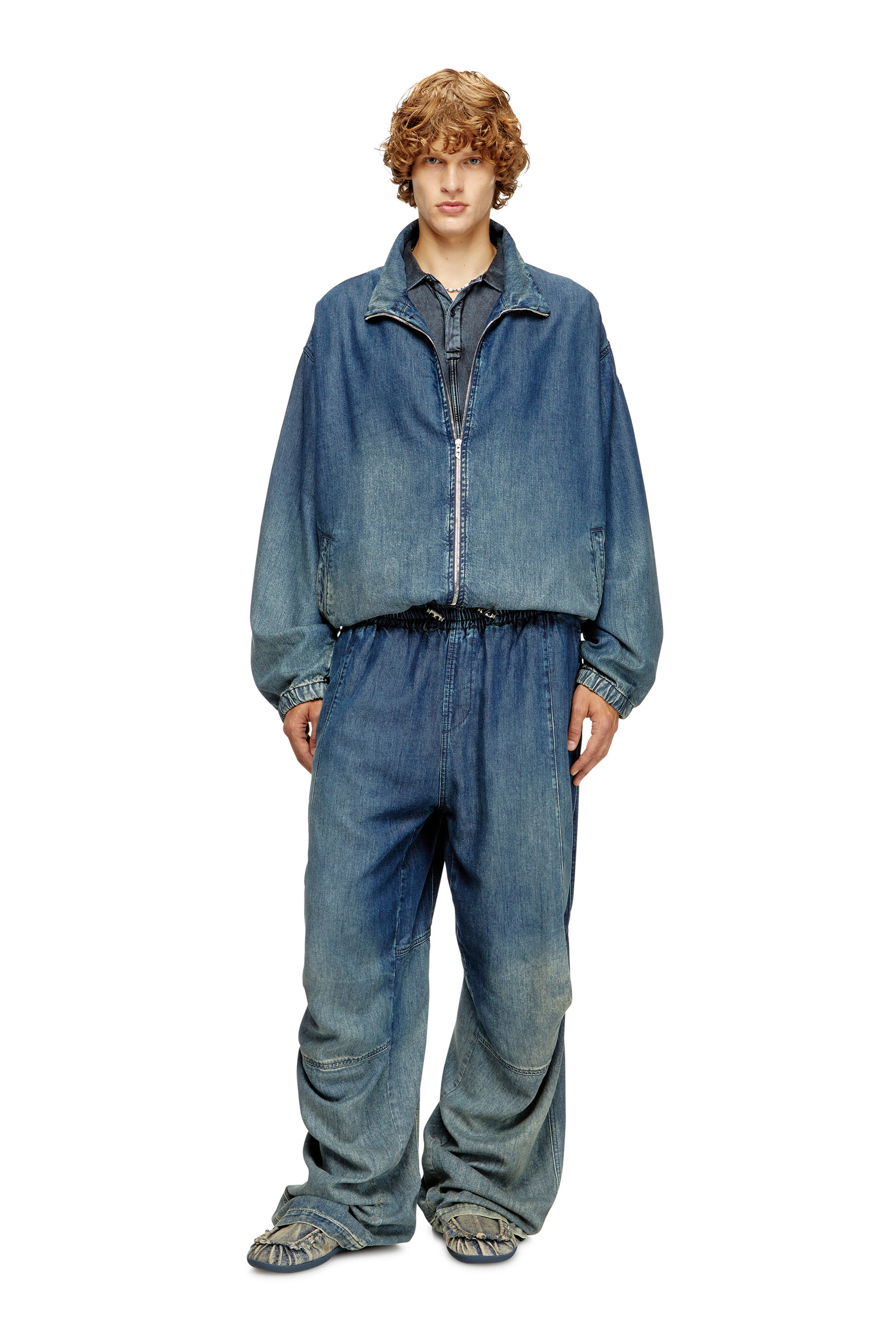 Diesel - Man's Relaxed Jeans D-Pari 068TC, Dark Blue - 3