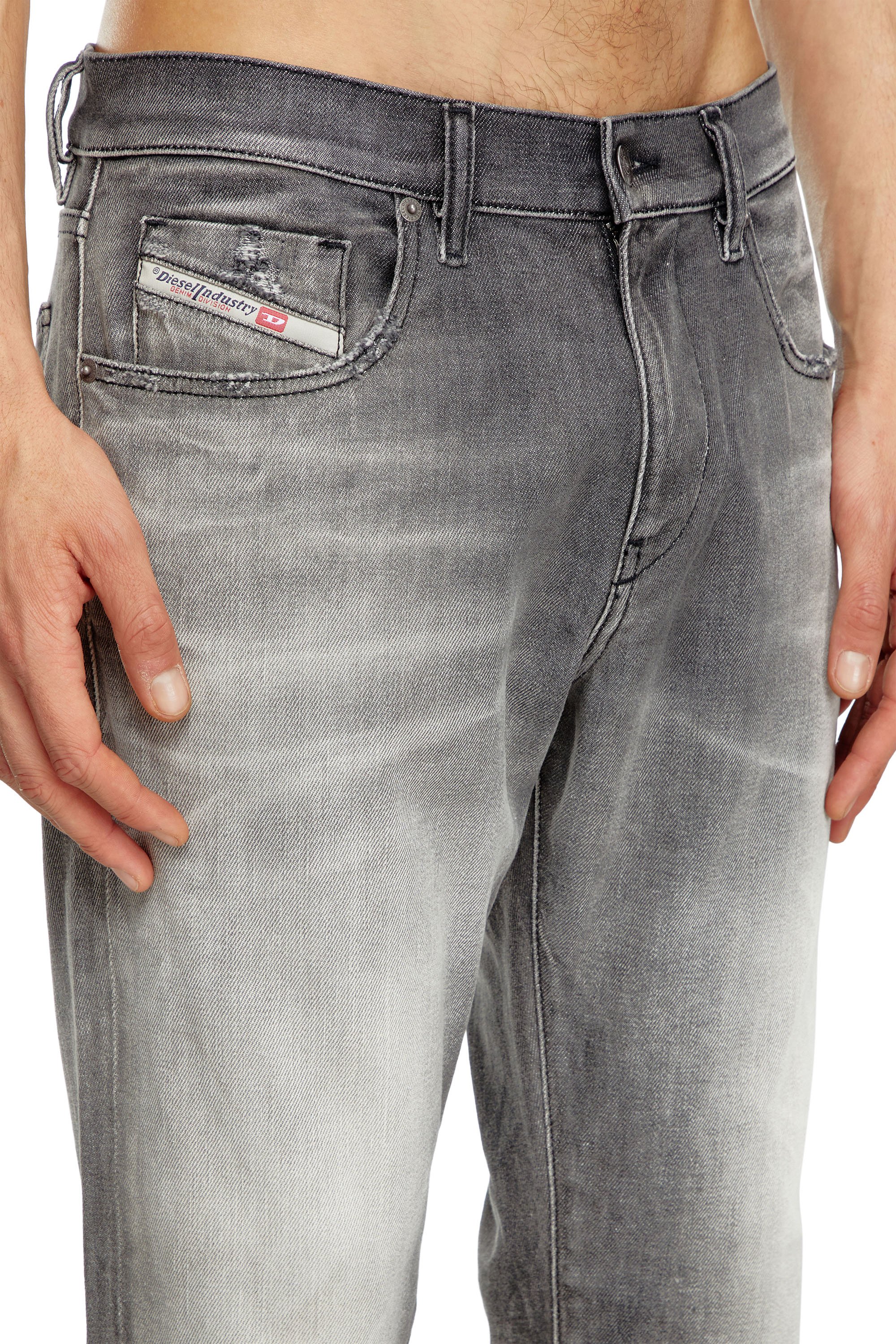 Diesel - Slim Jeans 2019 D-Strukt 09J58, Hombre Slim Jeans - 2019 D-Strukt in Gris - Image 5