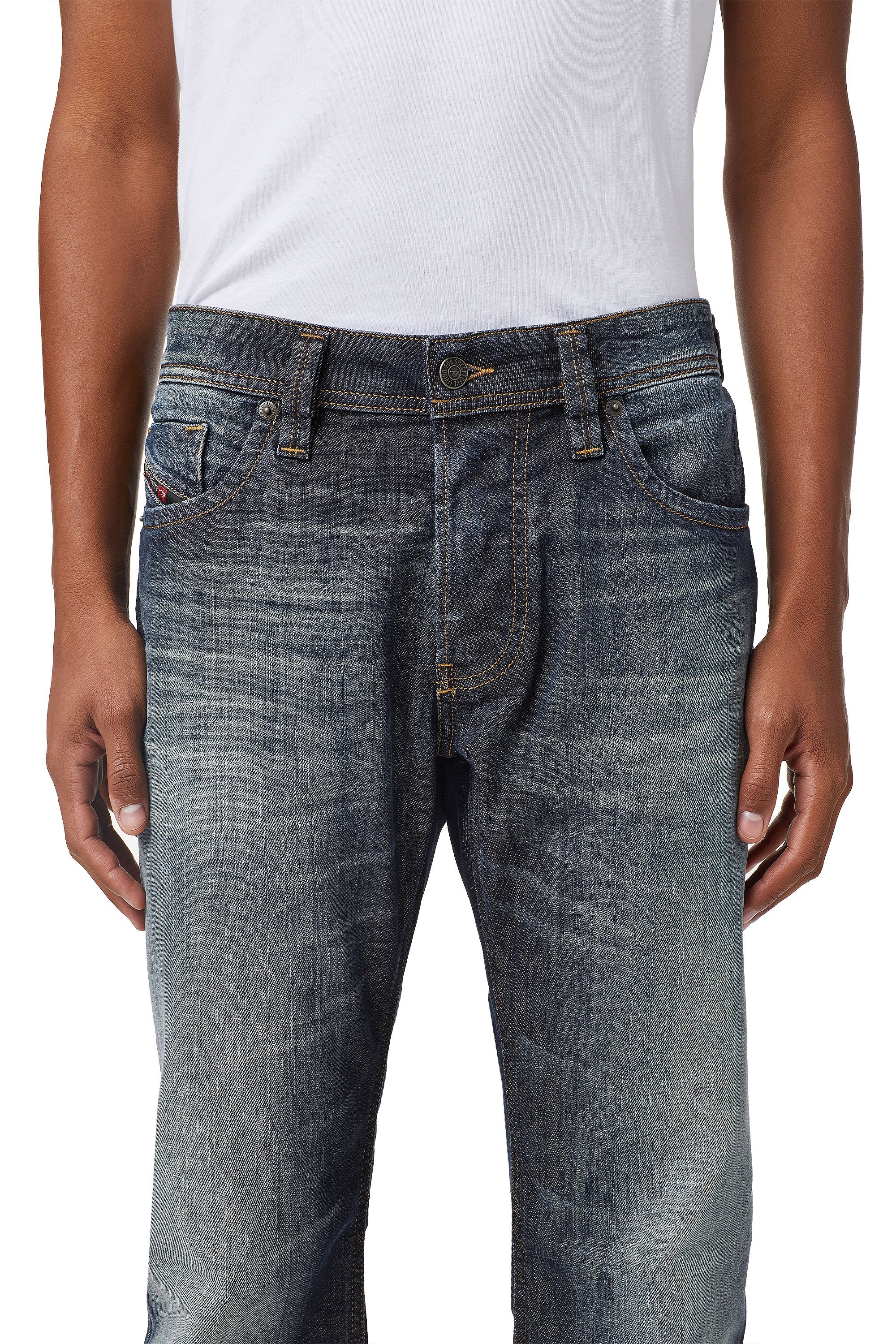 Diesel - Larkee 009EP Straight Jeans, Azul Oscuro - Image 3