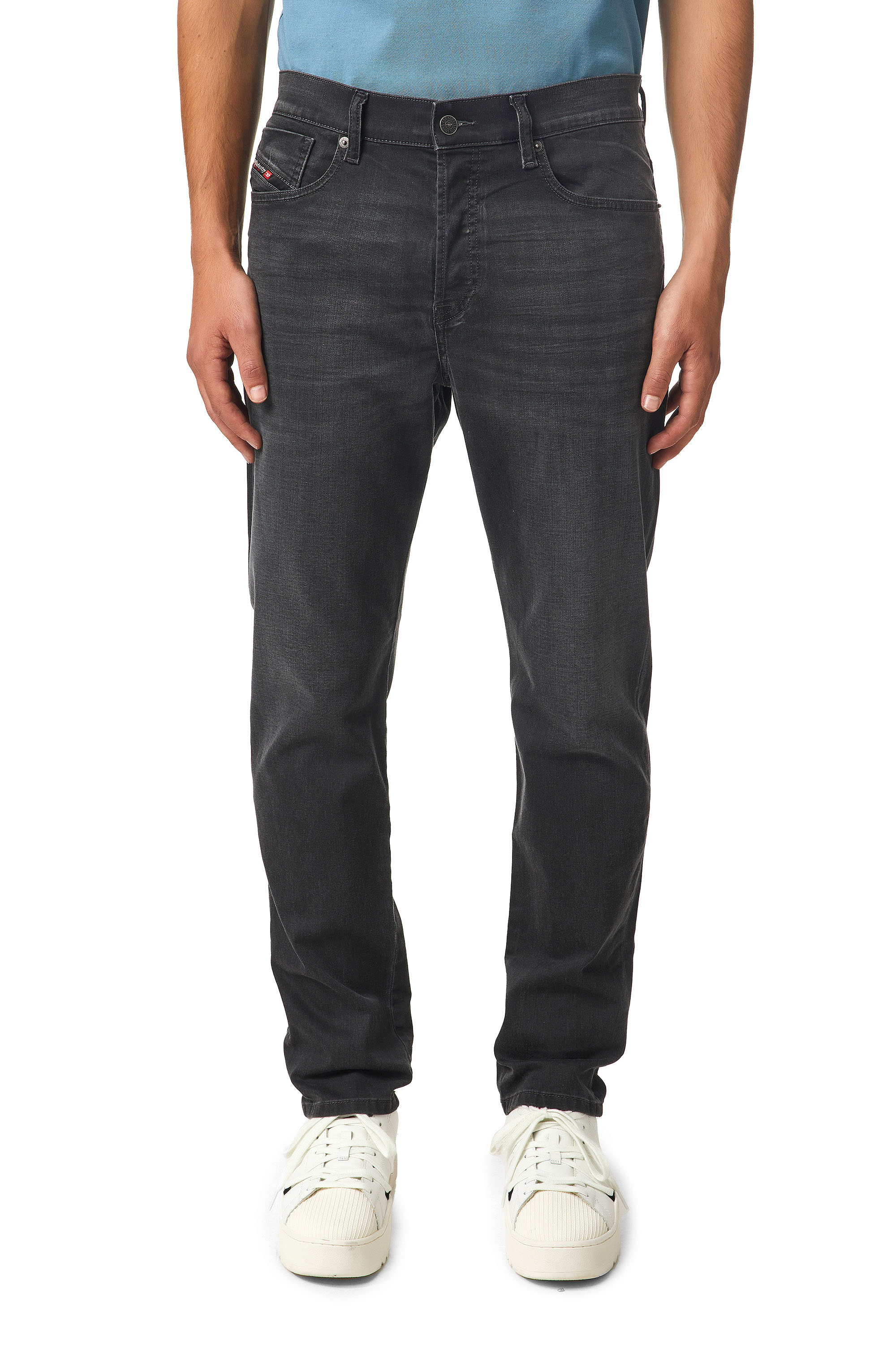 Diesel - 2005 D-FINING 0699P Tapered Jeans, Negro/Gris oscuro - Image 1