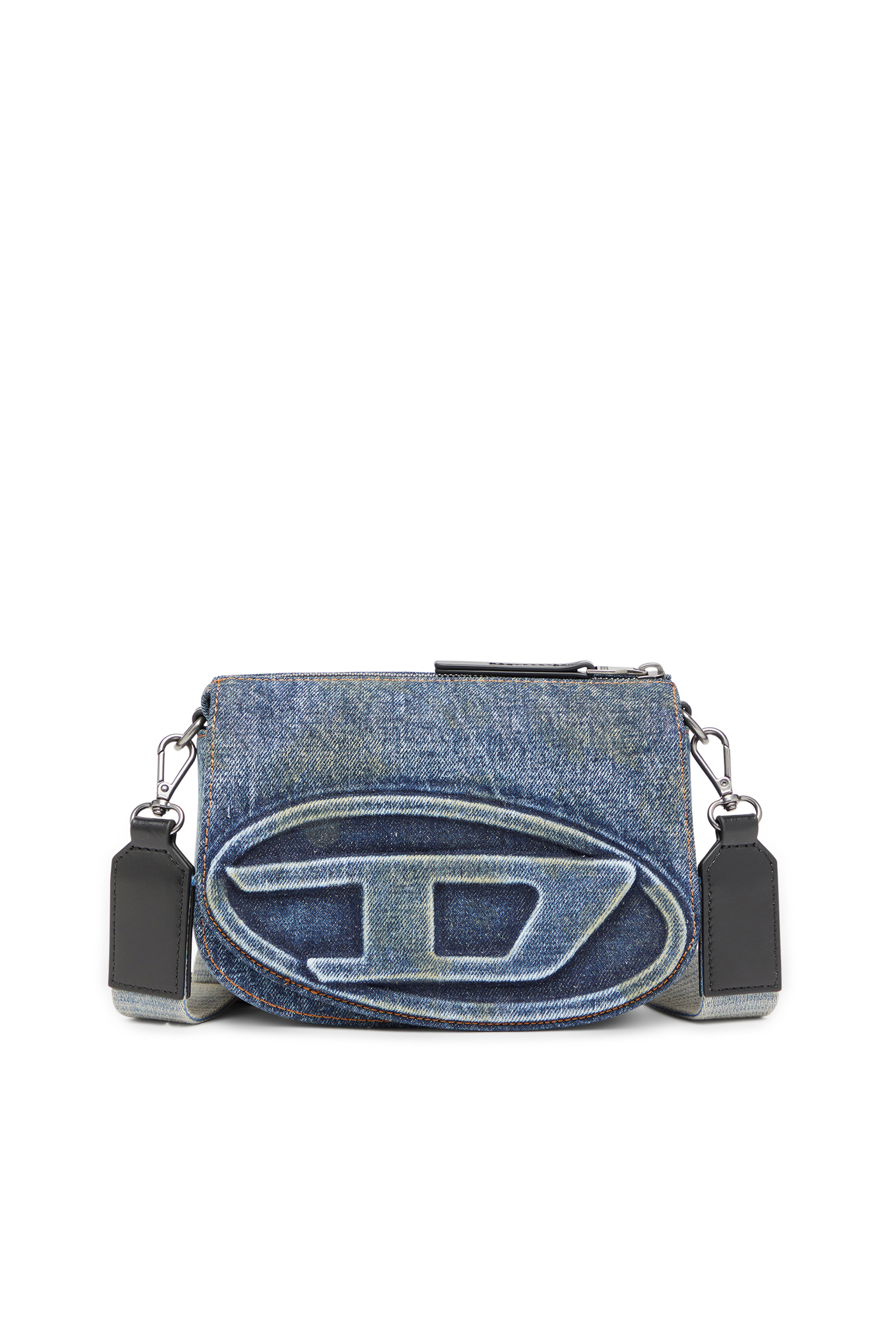 Diesel - 1DR CAMERA BAG, Unisex's Camera bag in solarised denim in Blue - 1