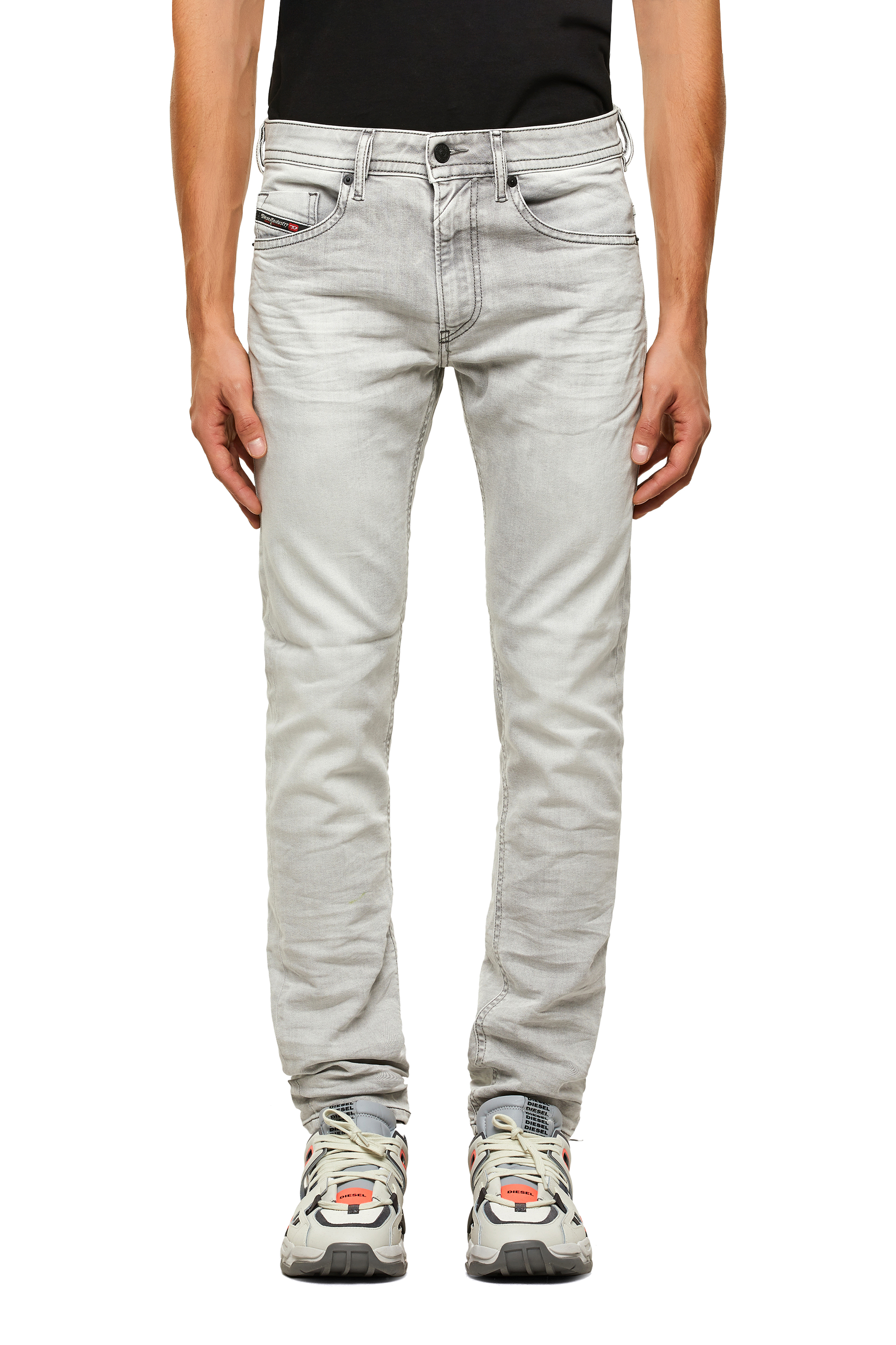 Diesel - Thommer Slim Jeans 069RP, Light Grey - Image 1
