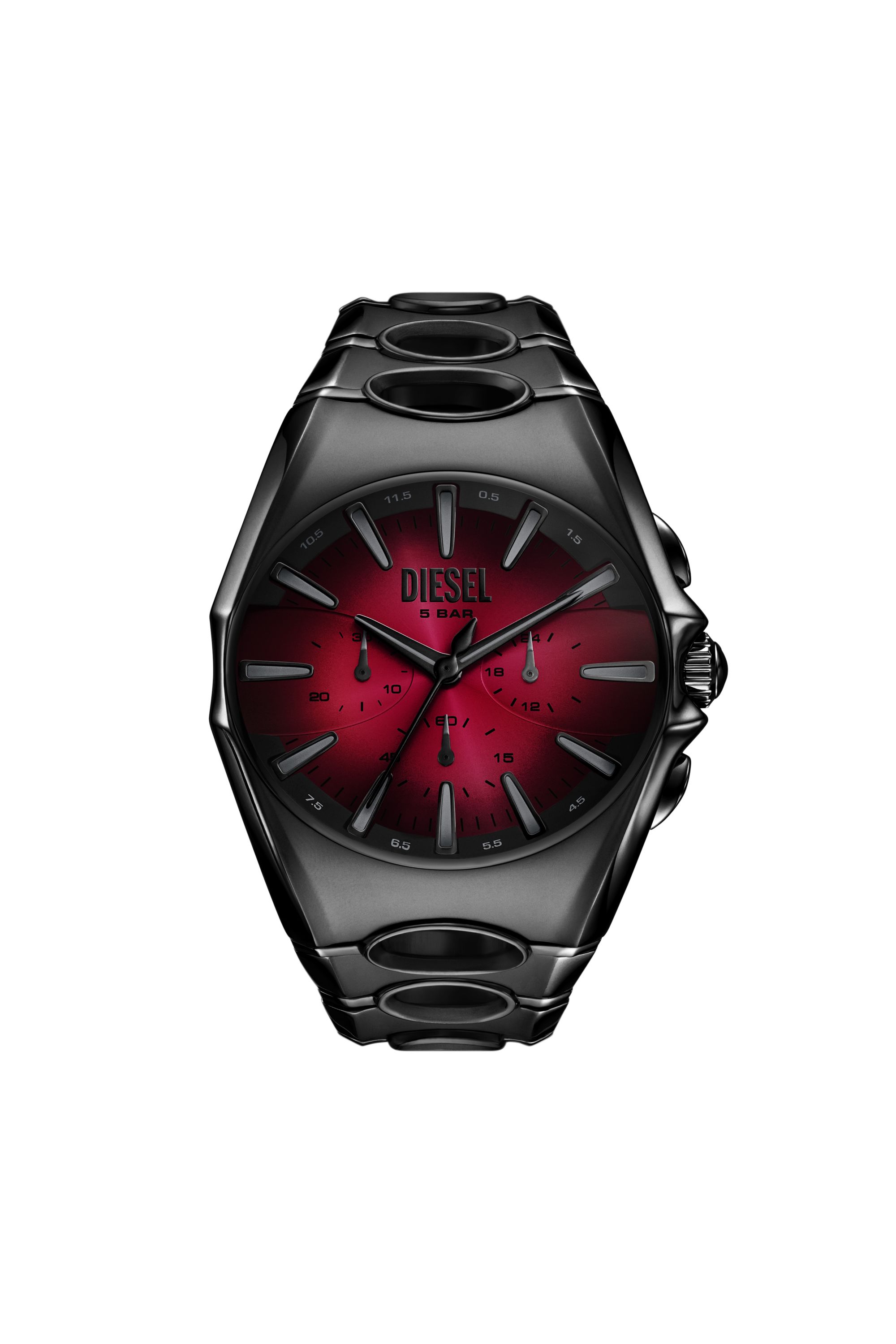 Diesel - DZ4696 WATCH, Reloj D-Curve de acero Inoxidable negro Hombre in Negro - 1