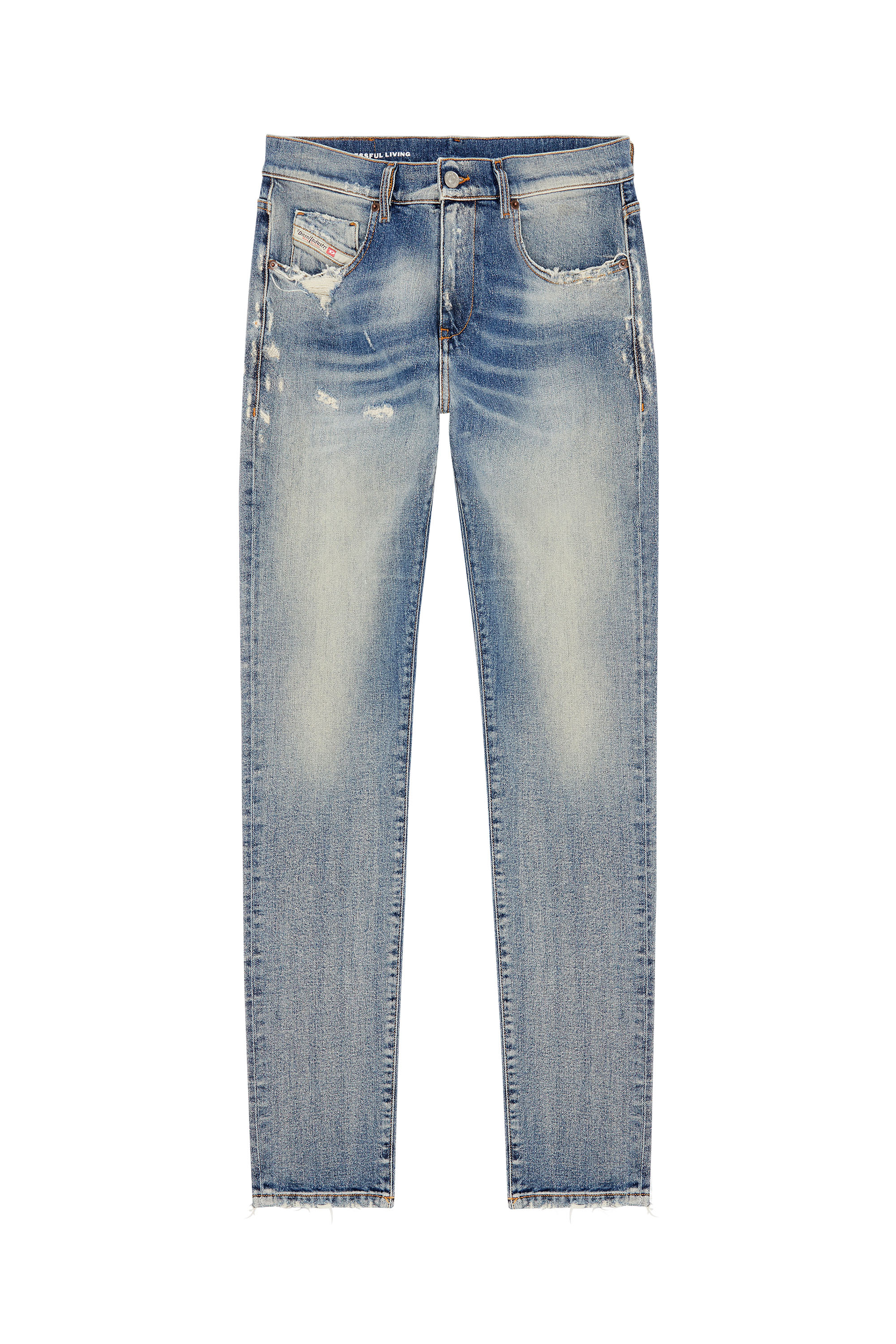Diesel - Slim Jeans 2019 D-Strukt 007Q3, Azul Claro - Image 3