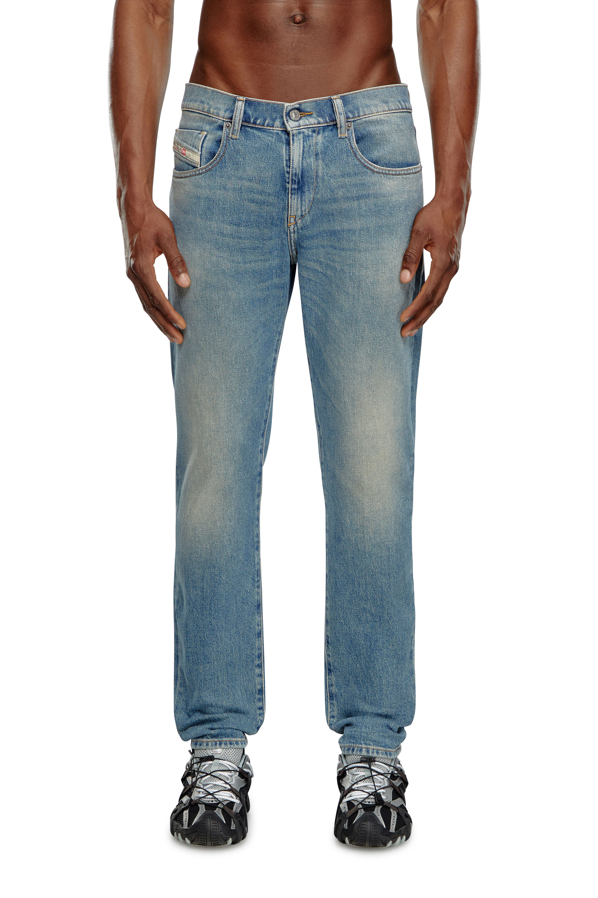 Diesel - Slim Jeans 2019 D-Strukt 09J55, Light Blue - Image 1