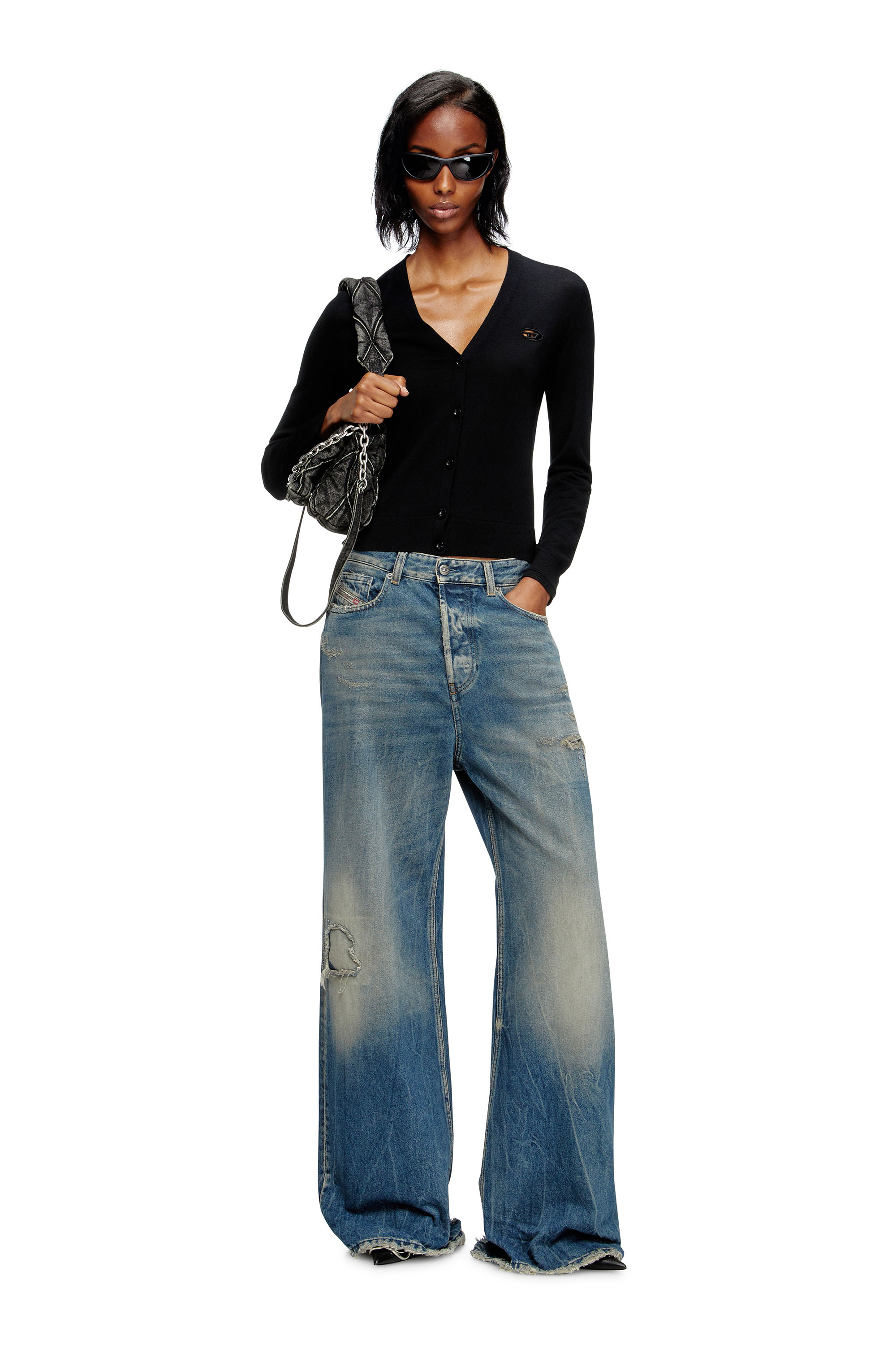 Diesel - Relaxed Jeans 1996 D-Sire 09M28 Mujer, Azul medio - 2
