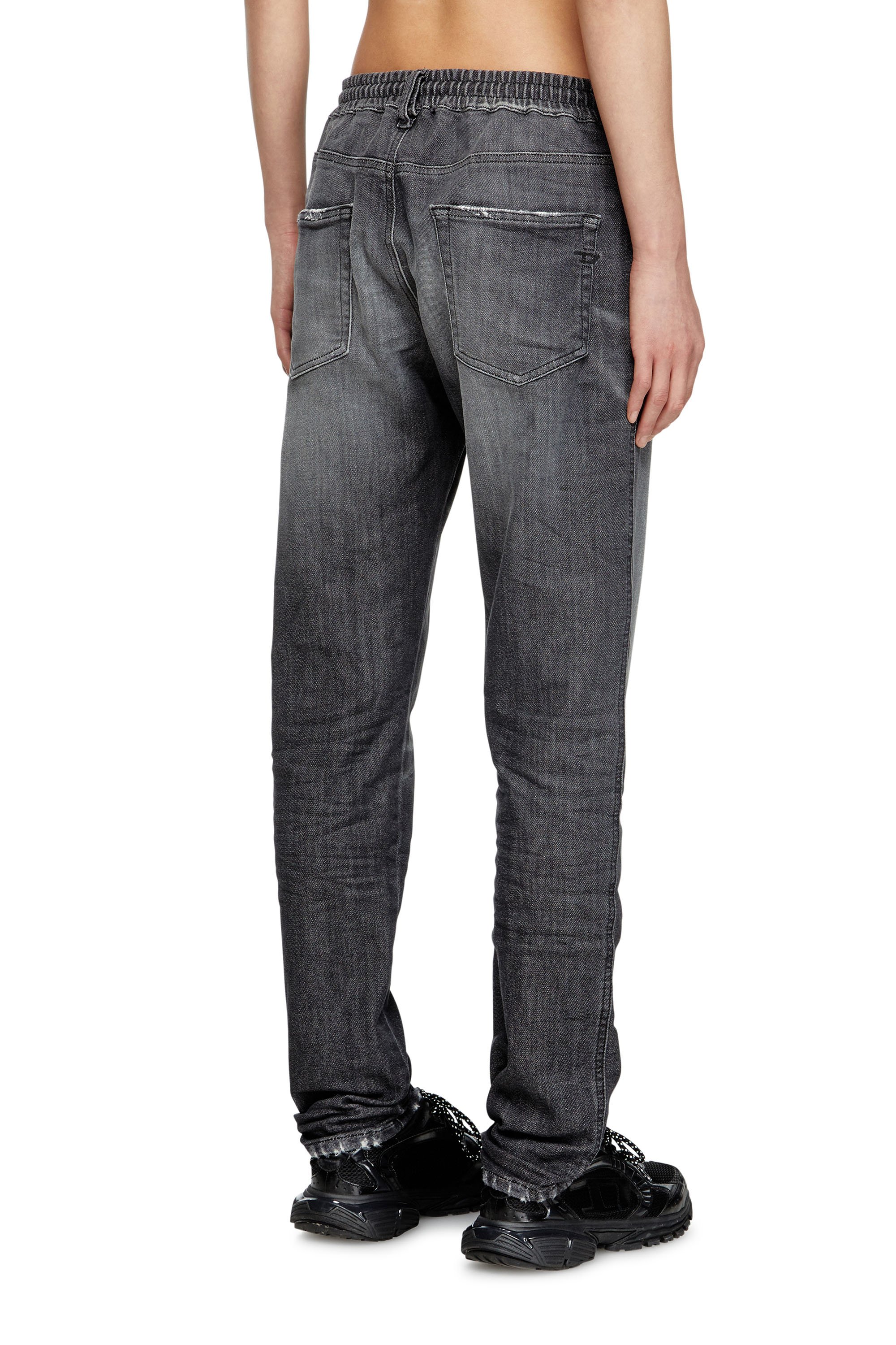Diesel - Man's Slim 2062 D-Strukt Joggjeans® 09M67, Black/Dark grey - 4