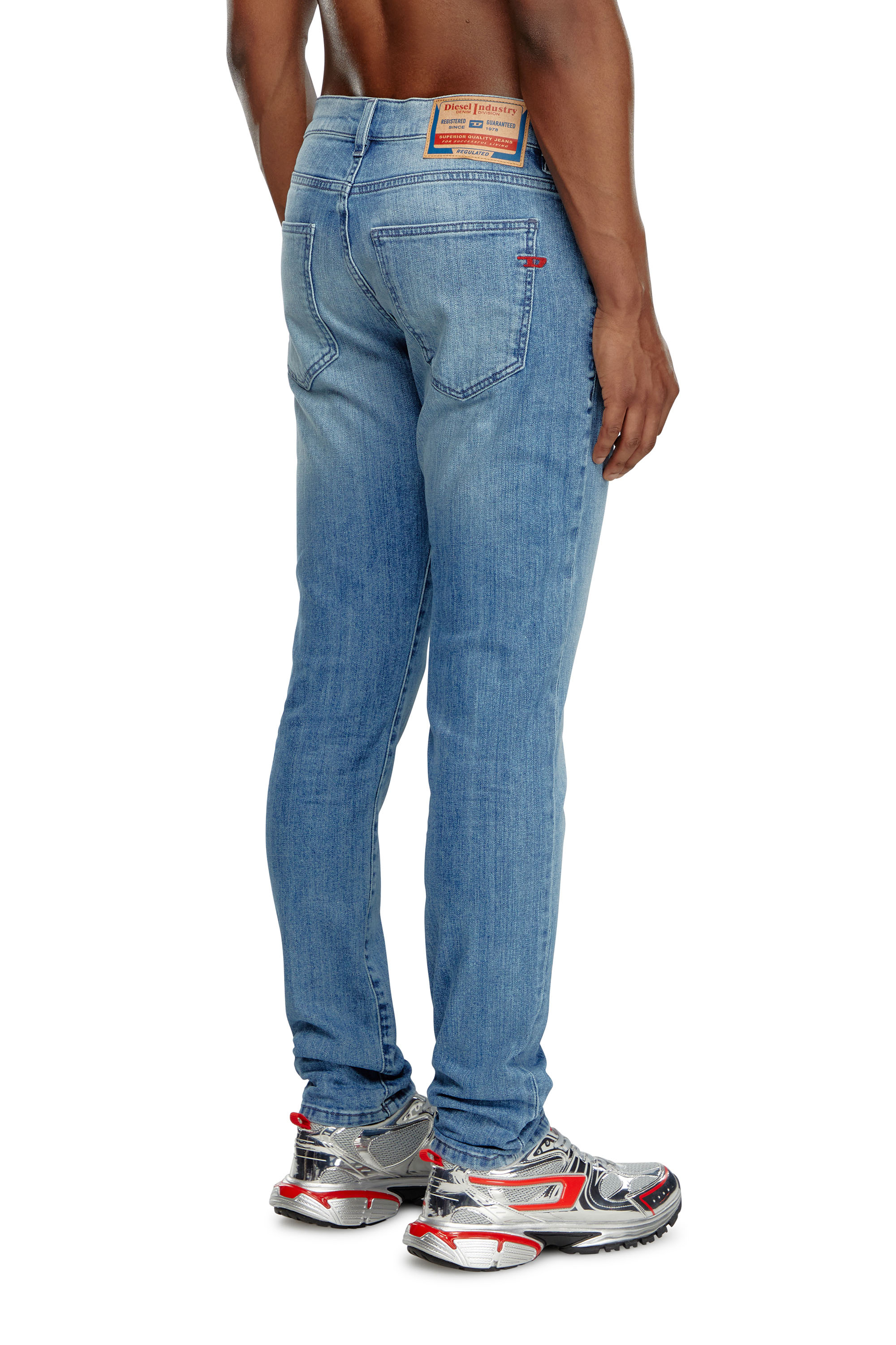 Diesel - Slim Jeans 2019 D-Strukt 0GRDI, Hombre Slim Jeans - 2019 D-Strukt in Azul marino - Image 3