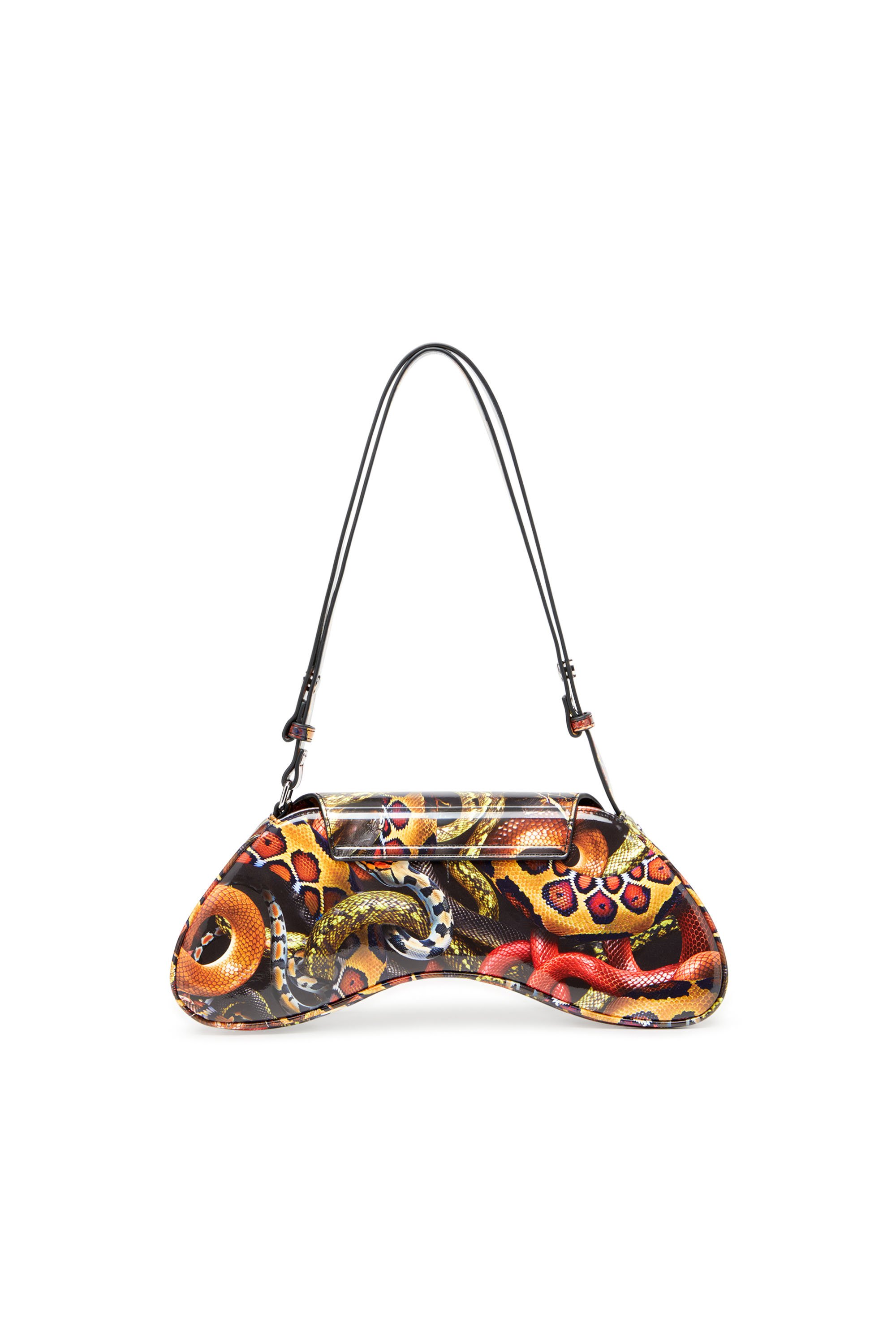 Diesel - CNY PLAY CROSSBODY, Bolso de hombro con estampado de serpiente Mujer in Multicolor - 2